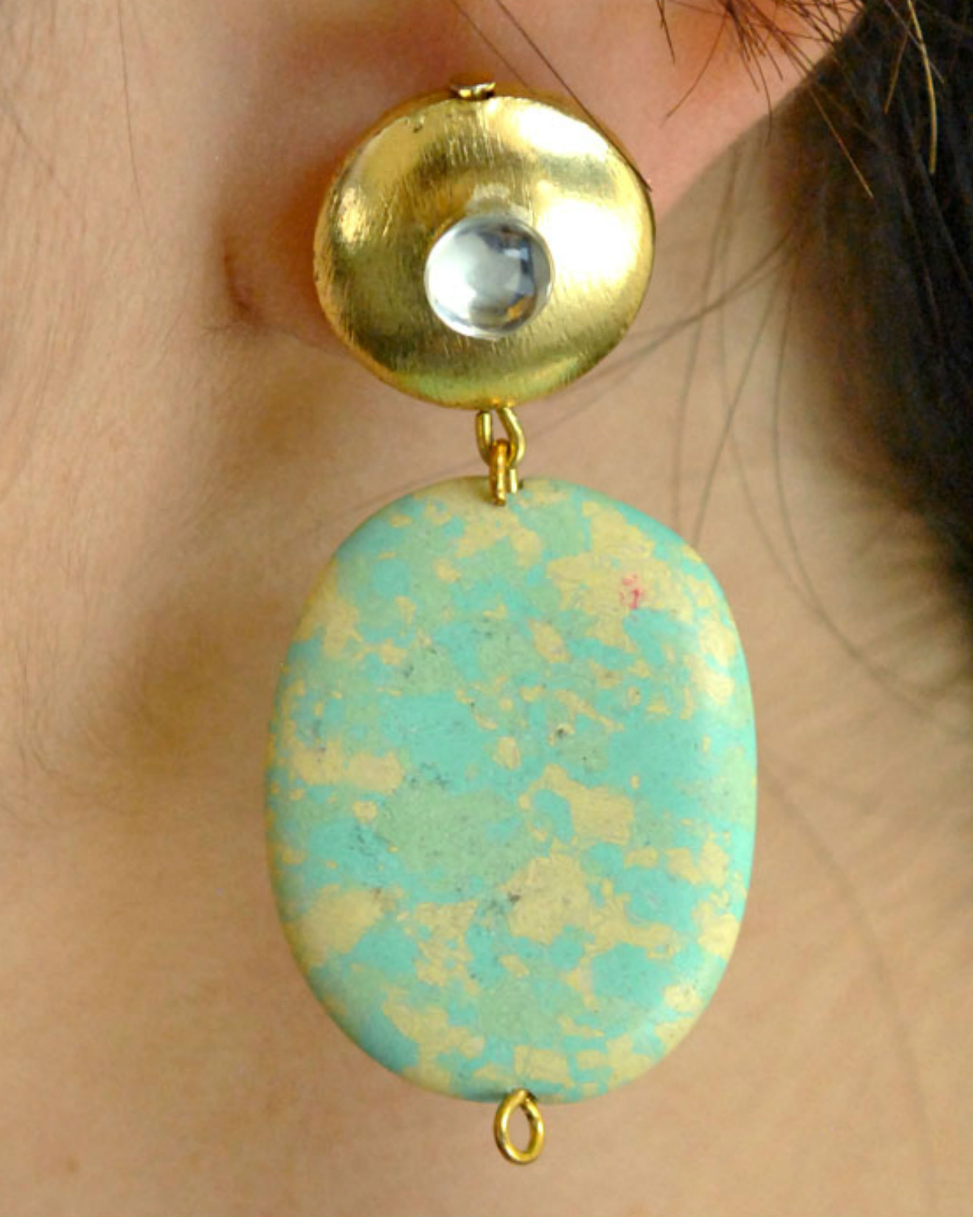 Sea blue earrings