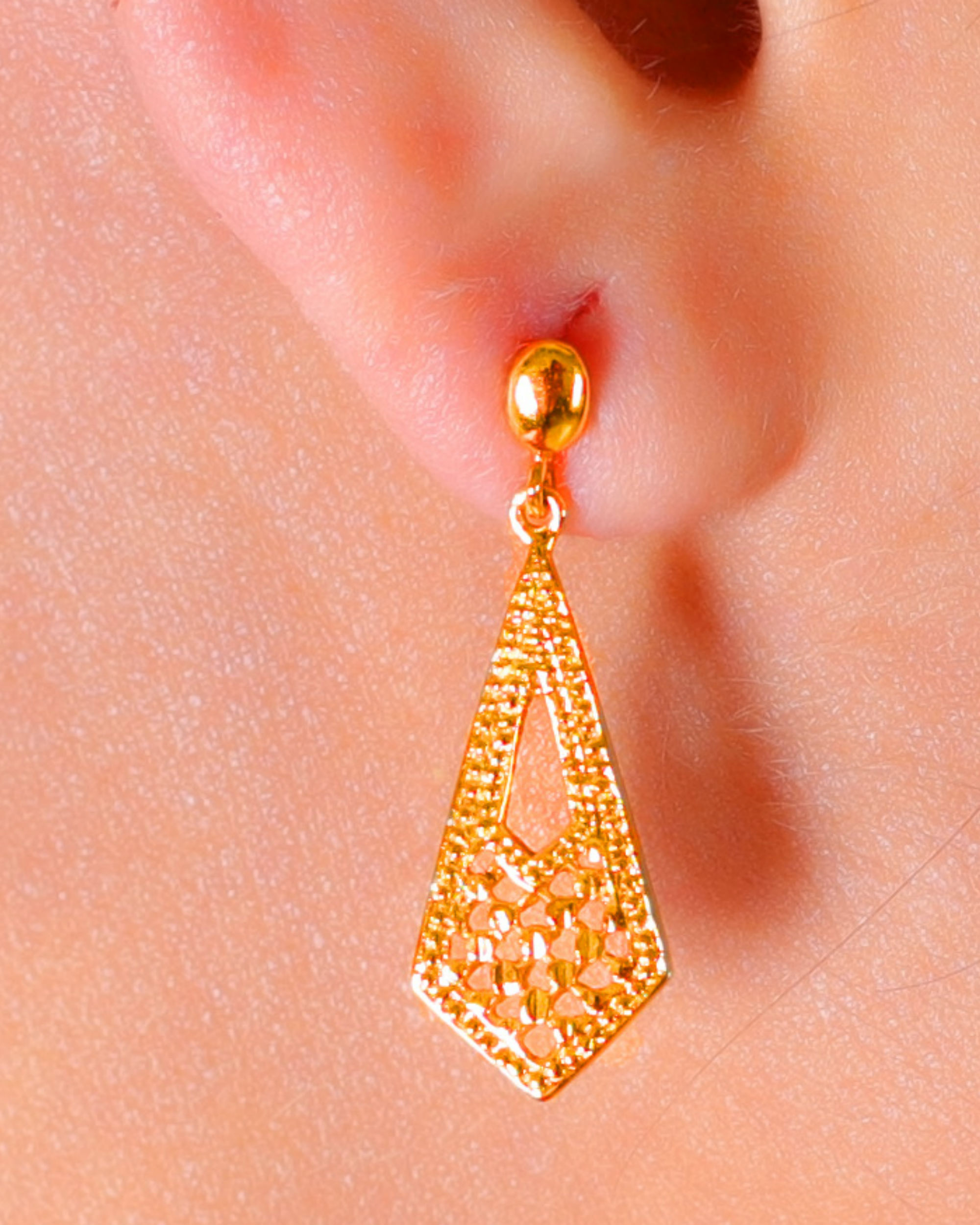 Carved kite earrings by Amreli Jaipur The Secret Label