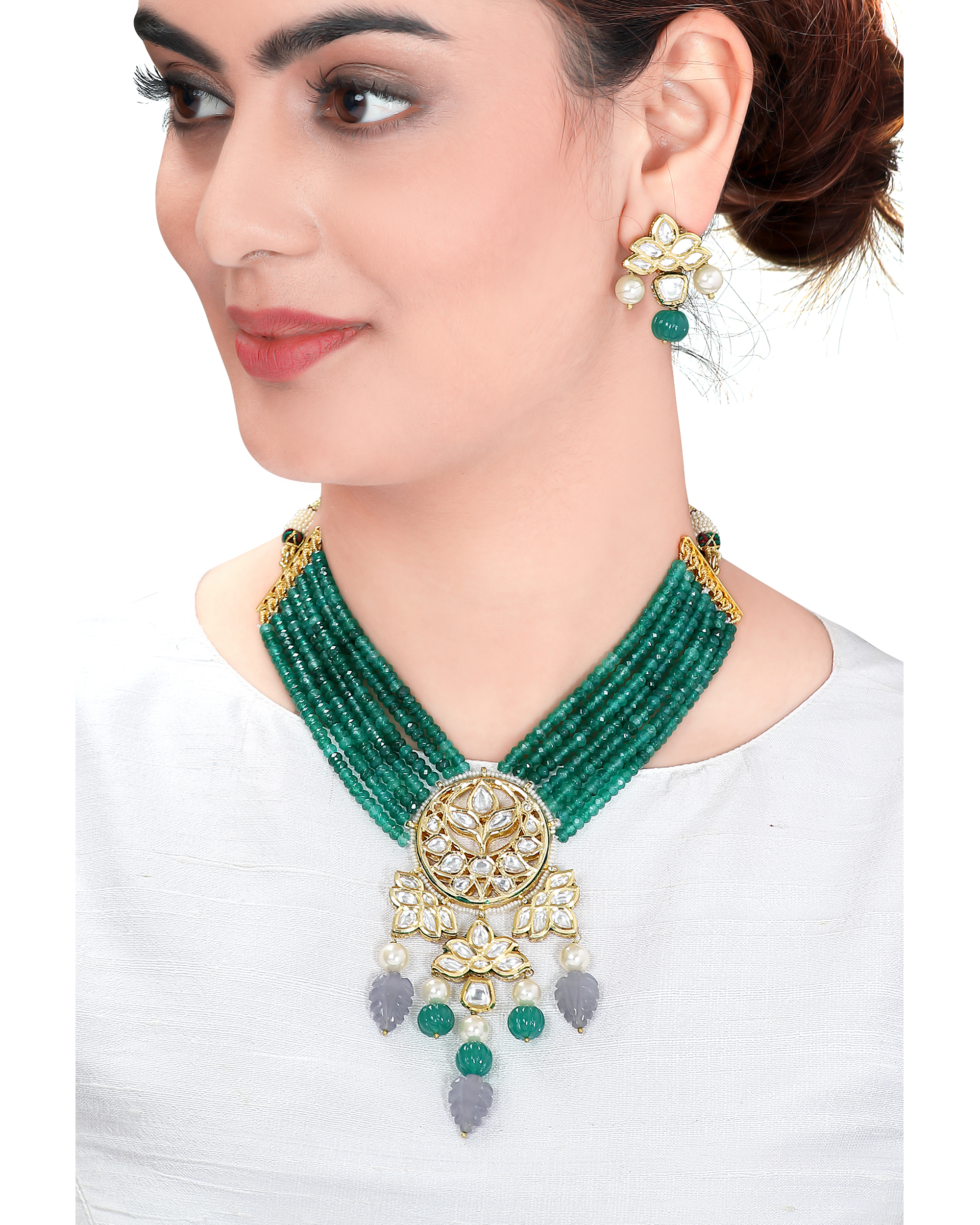 jade necklace set