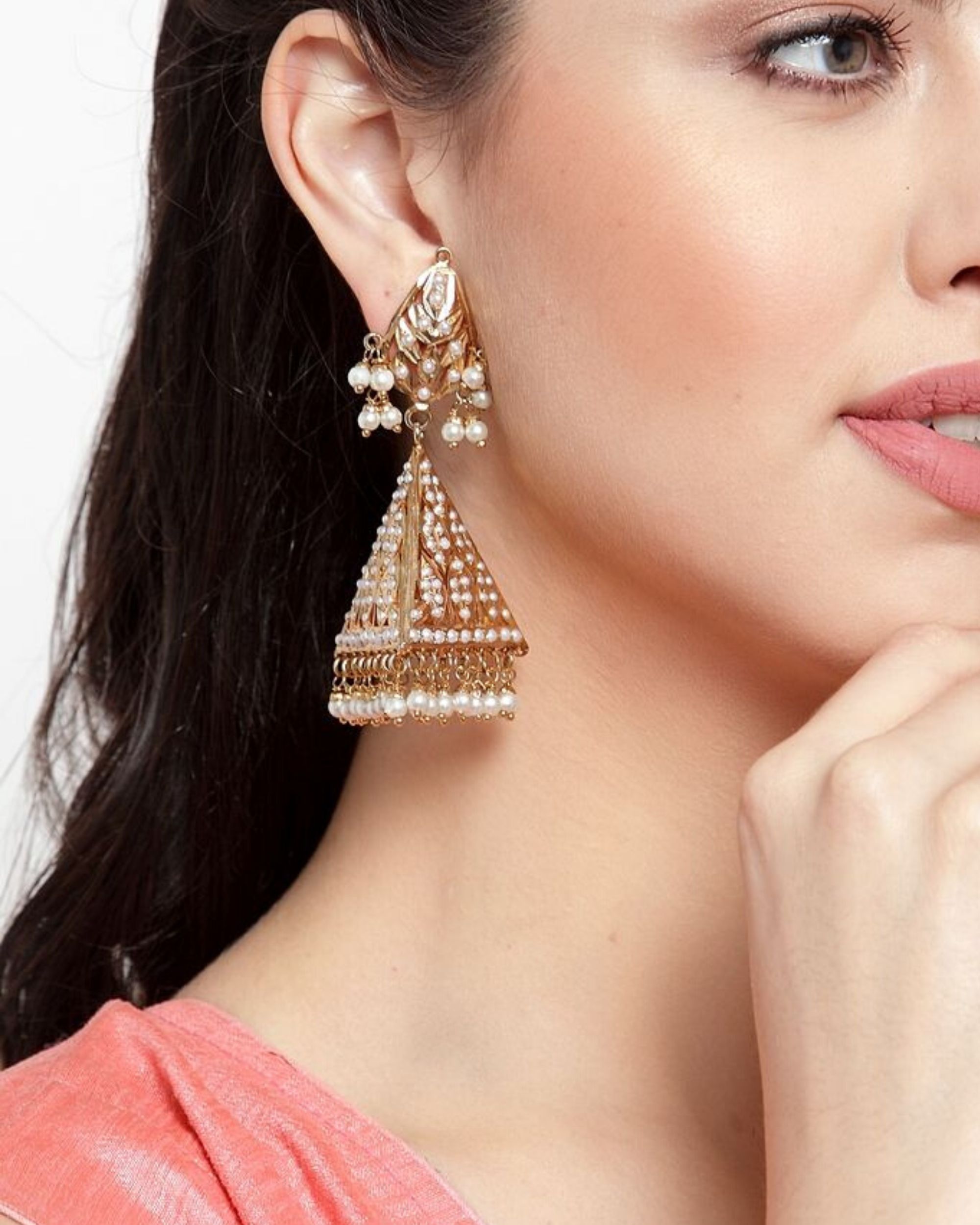 Jadau jhumka outlet designs