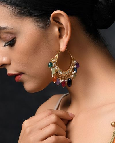 gold dogri jhumka