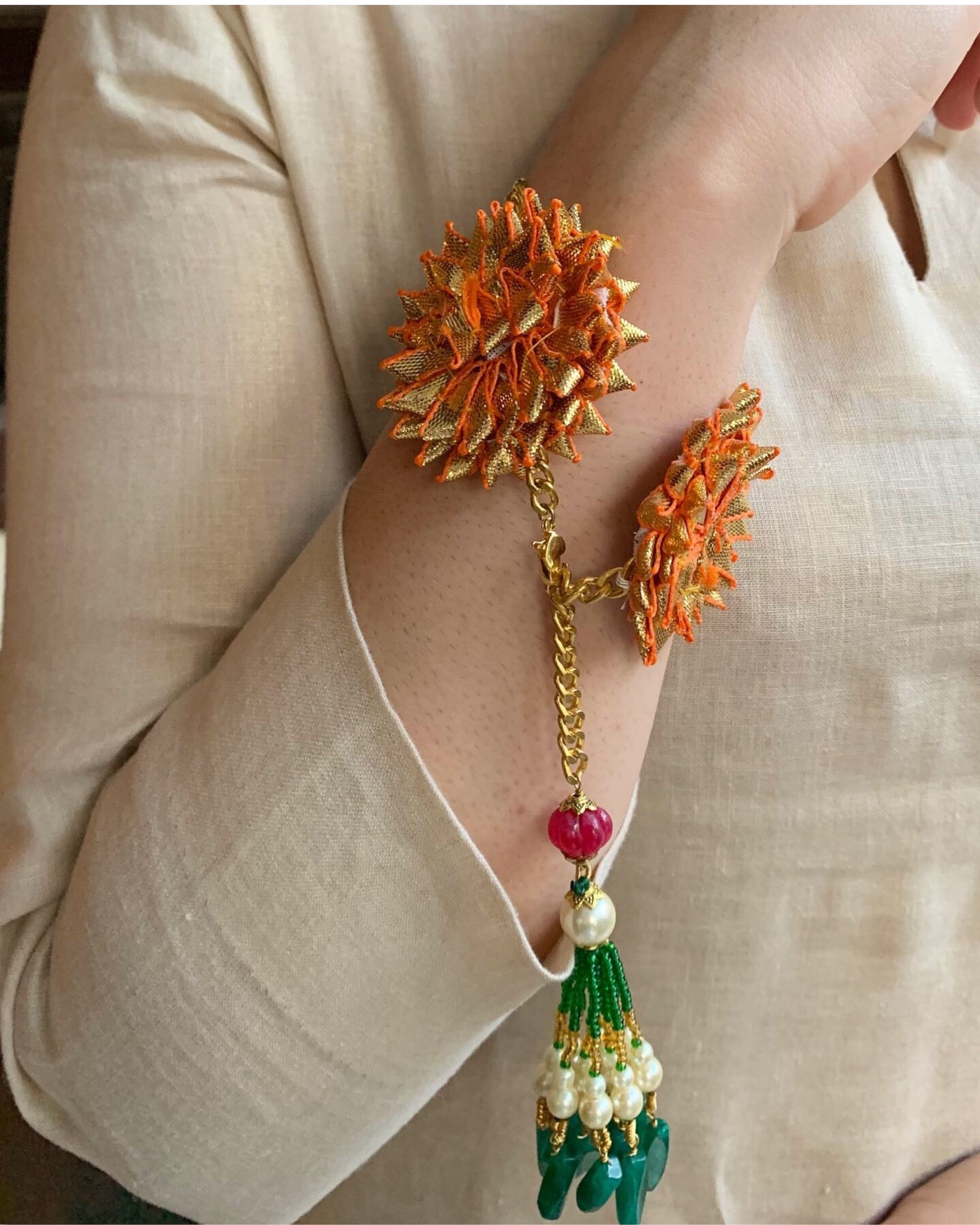 Red gota lumba bracelet by Heer House Of Jewellery The Secret Label