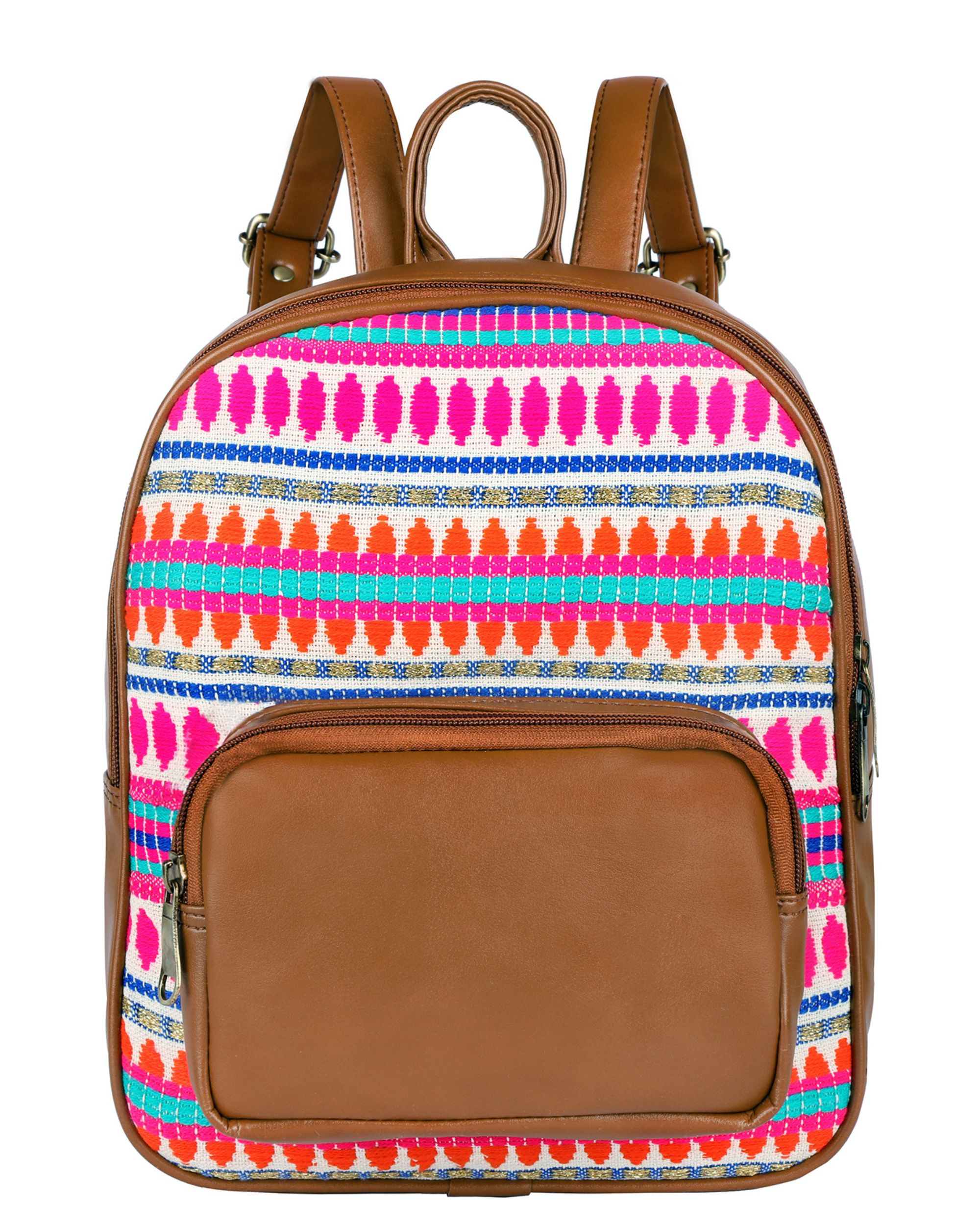 Bohemian colourful backpack