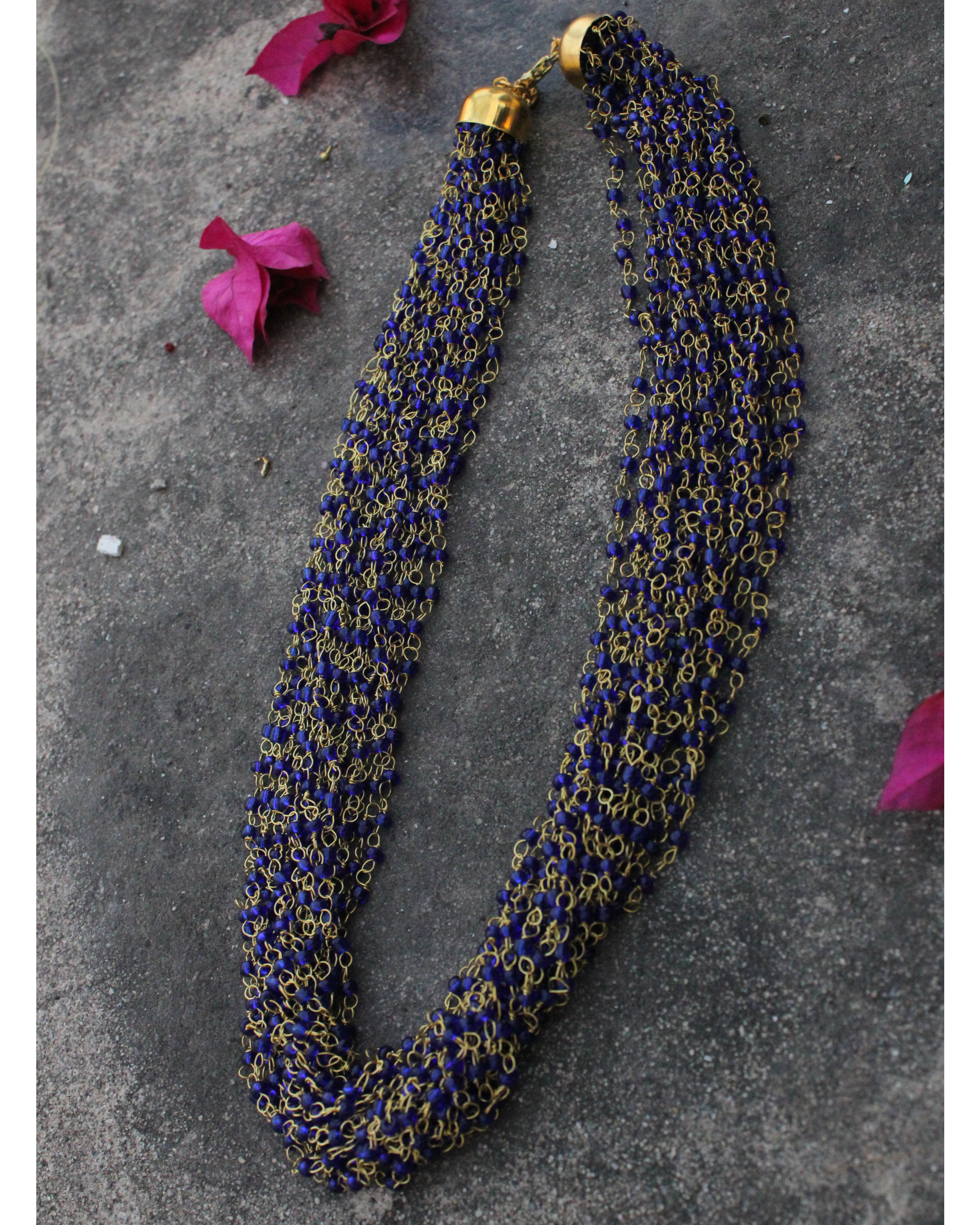 Shop Blue Beads Necklace Online For Women – Gehna Shop