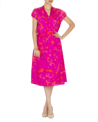 Pink and orange tie dye dress by Lotus Sutr | The Secret Label