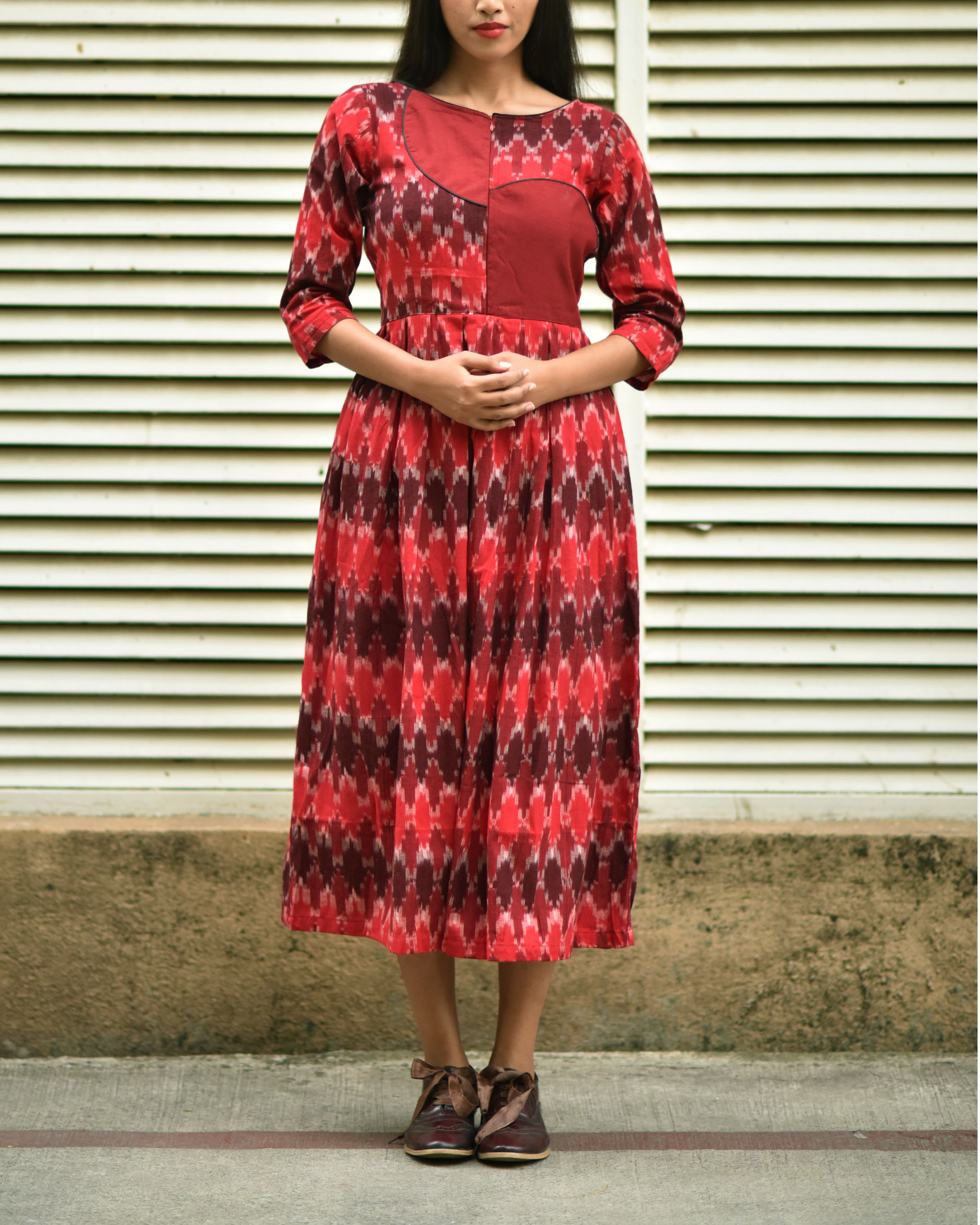 Ikat applique dress by The Cotton Staple | The Secret Label