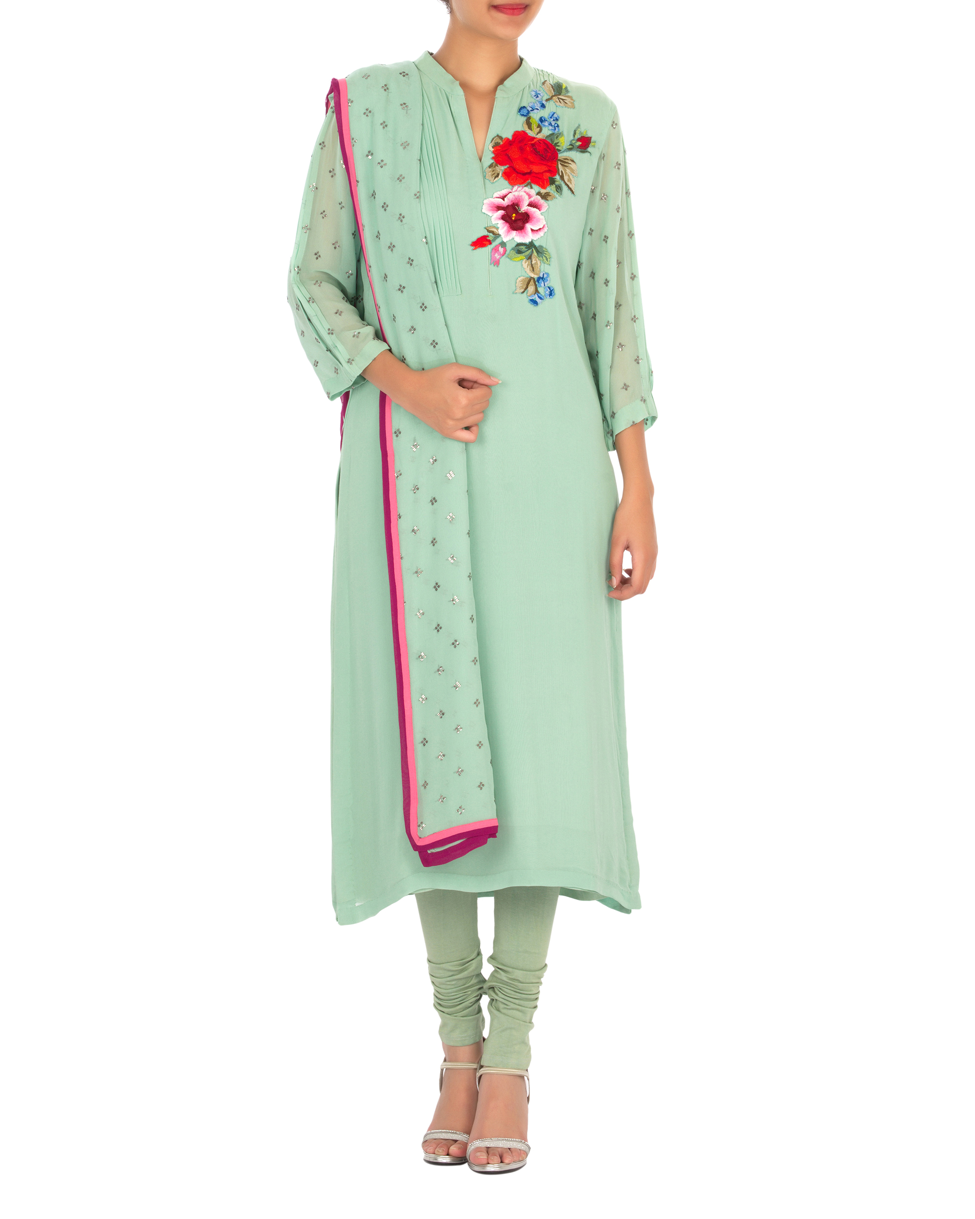 Mint green kurta set by RSVP The Secret Label
