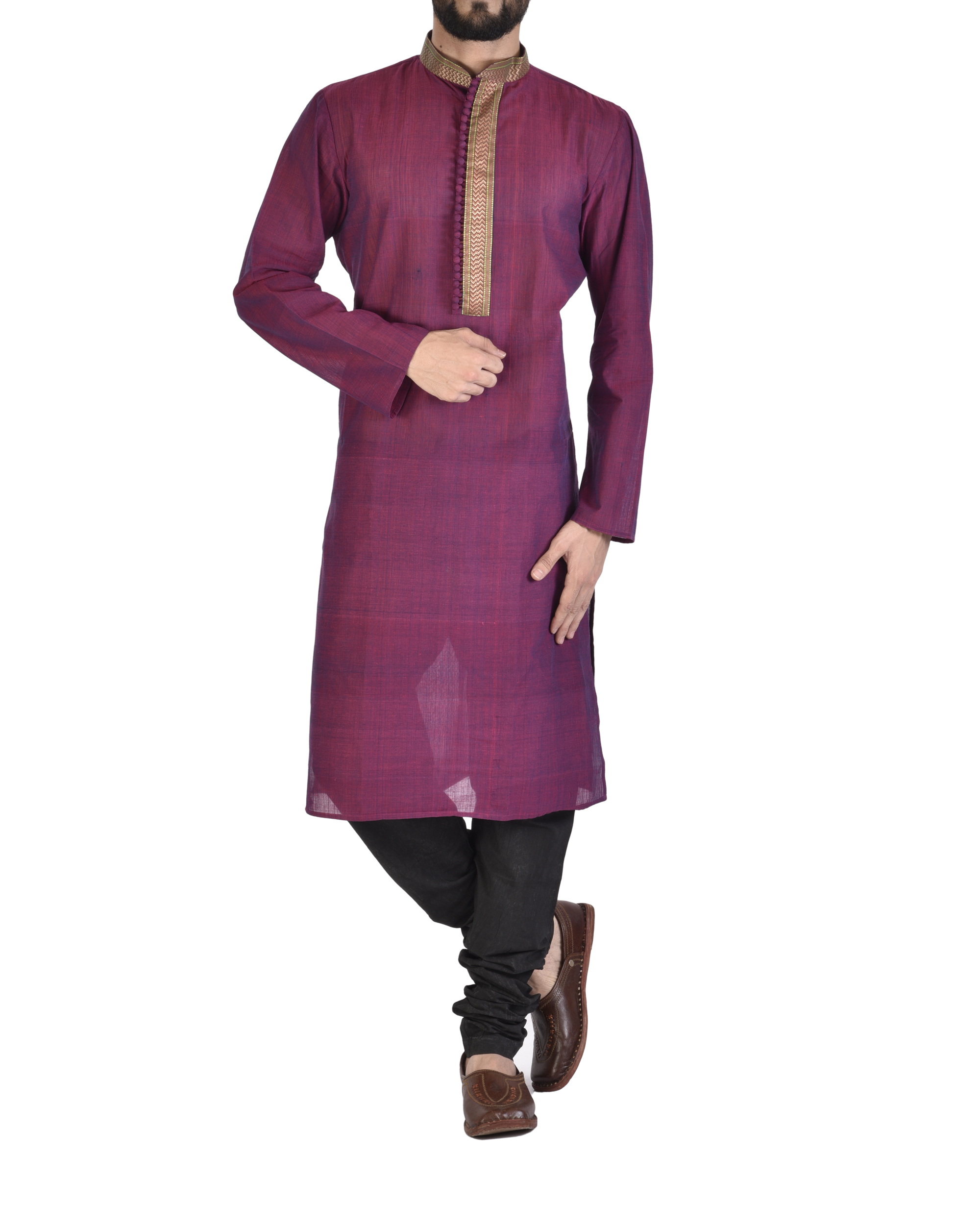purple kurta shalwar