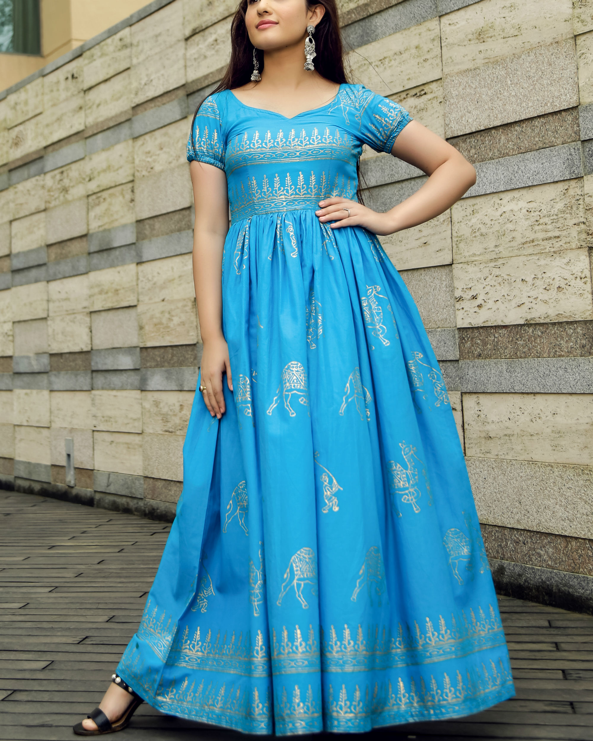 Blue hotsell umbrella dress