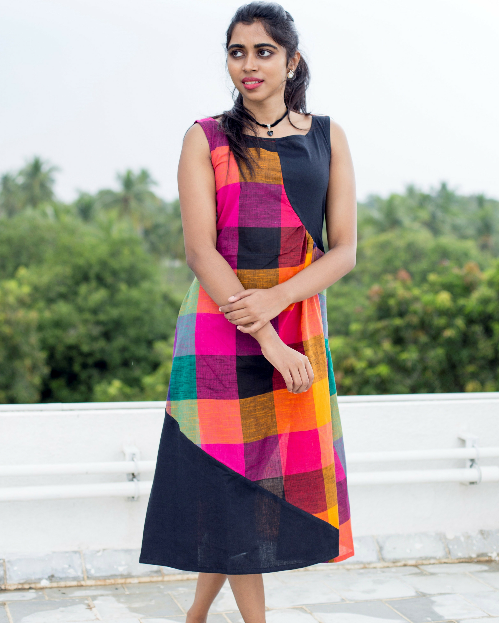Wave black dress by The Anarkali Shop | The Secret Label