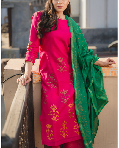 kurta suit set with dupatta