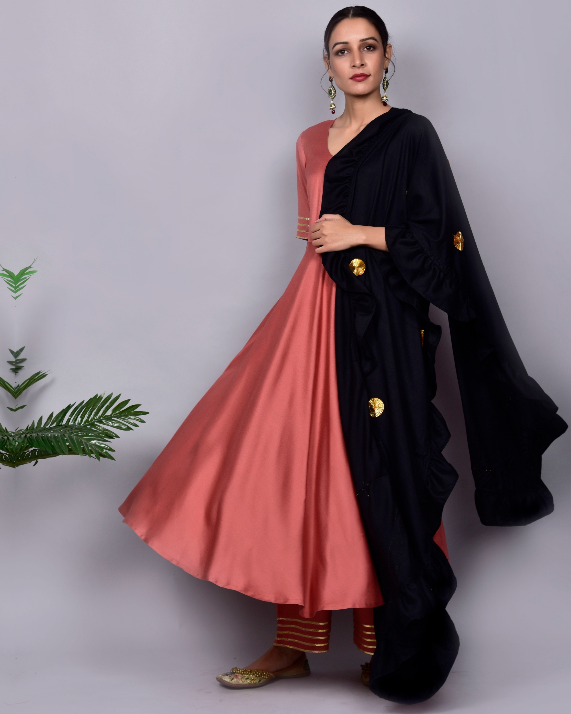 party wear kurti set with dupatta