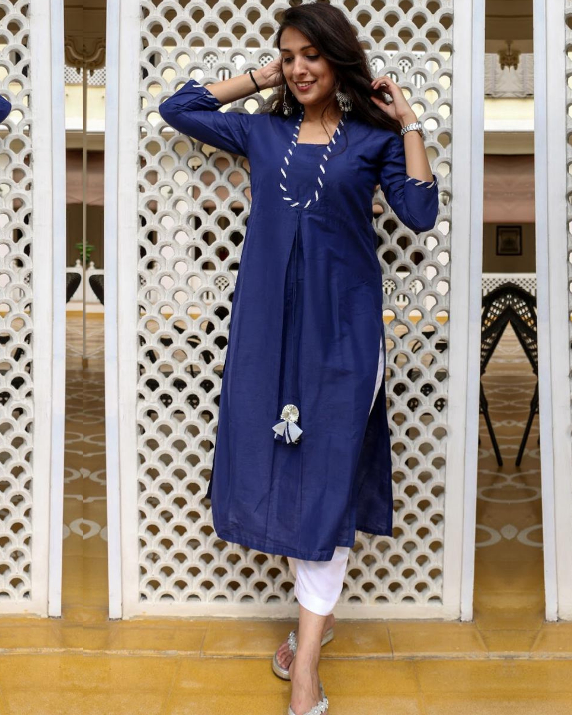 Box on sale pleated kurti