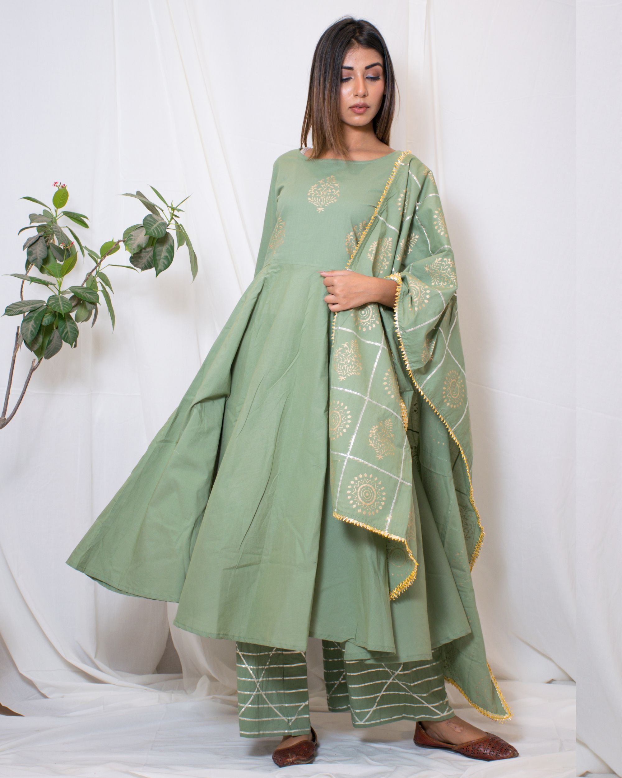 Dark Green Georgette Designer Palazzo Suit | Green sequins, Salwar suits  party wear, Indian outfits