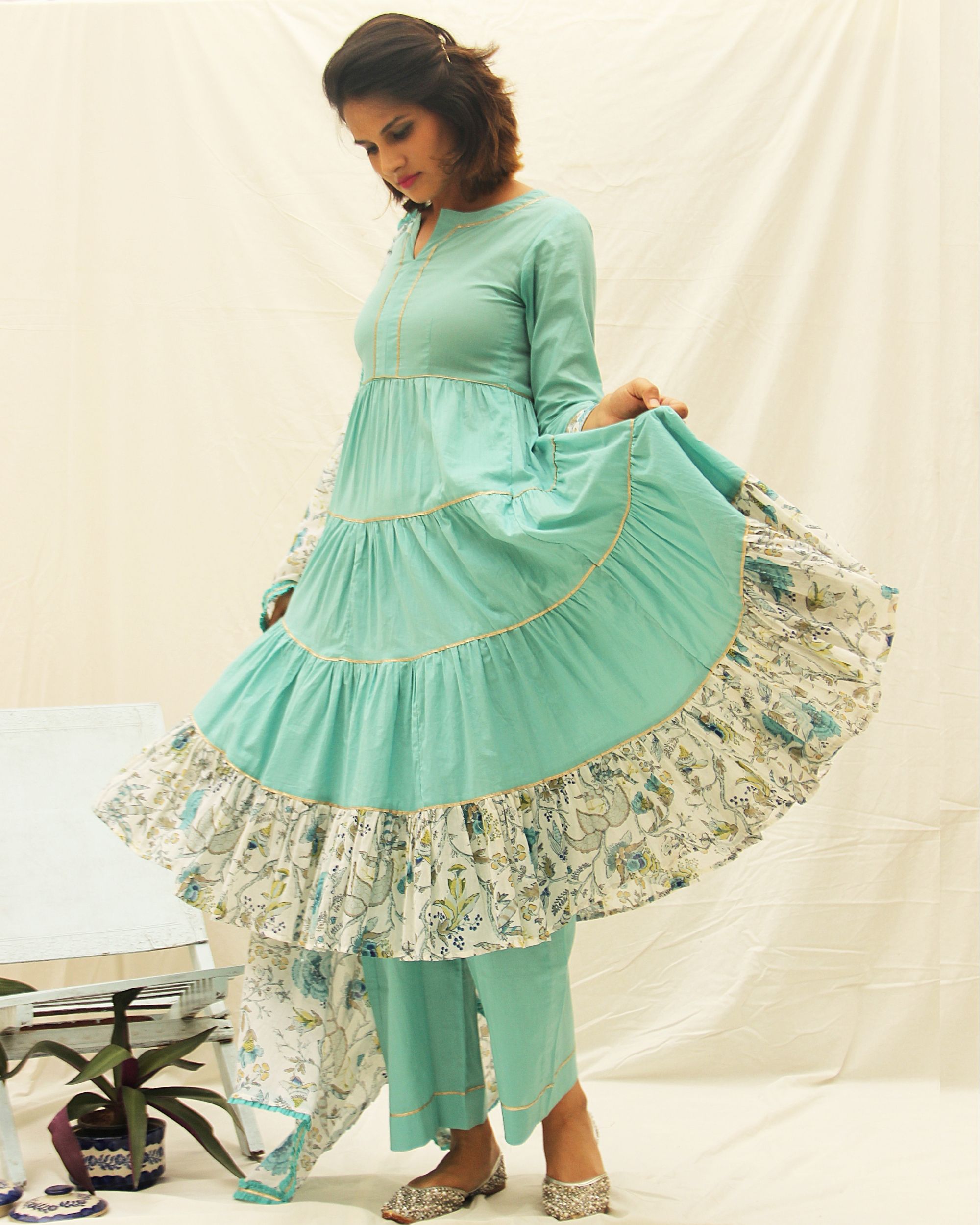 frill kurta design