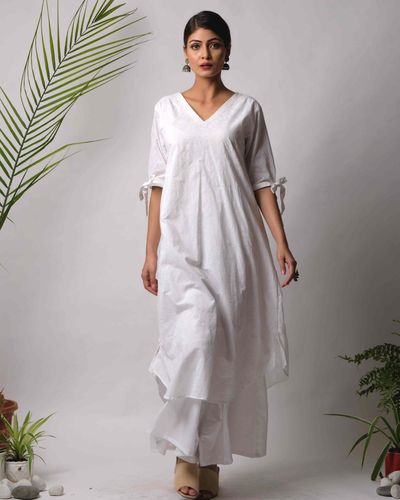 Ruma cotton kurta and pant -set of two by Free Living | The Secret Label