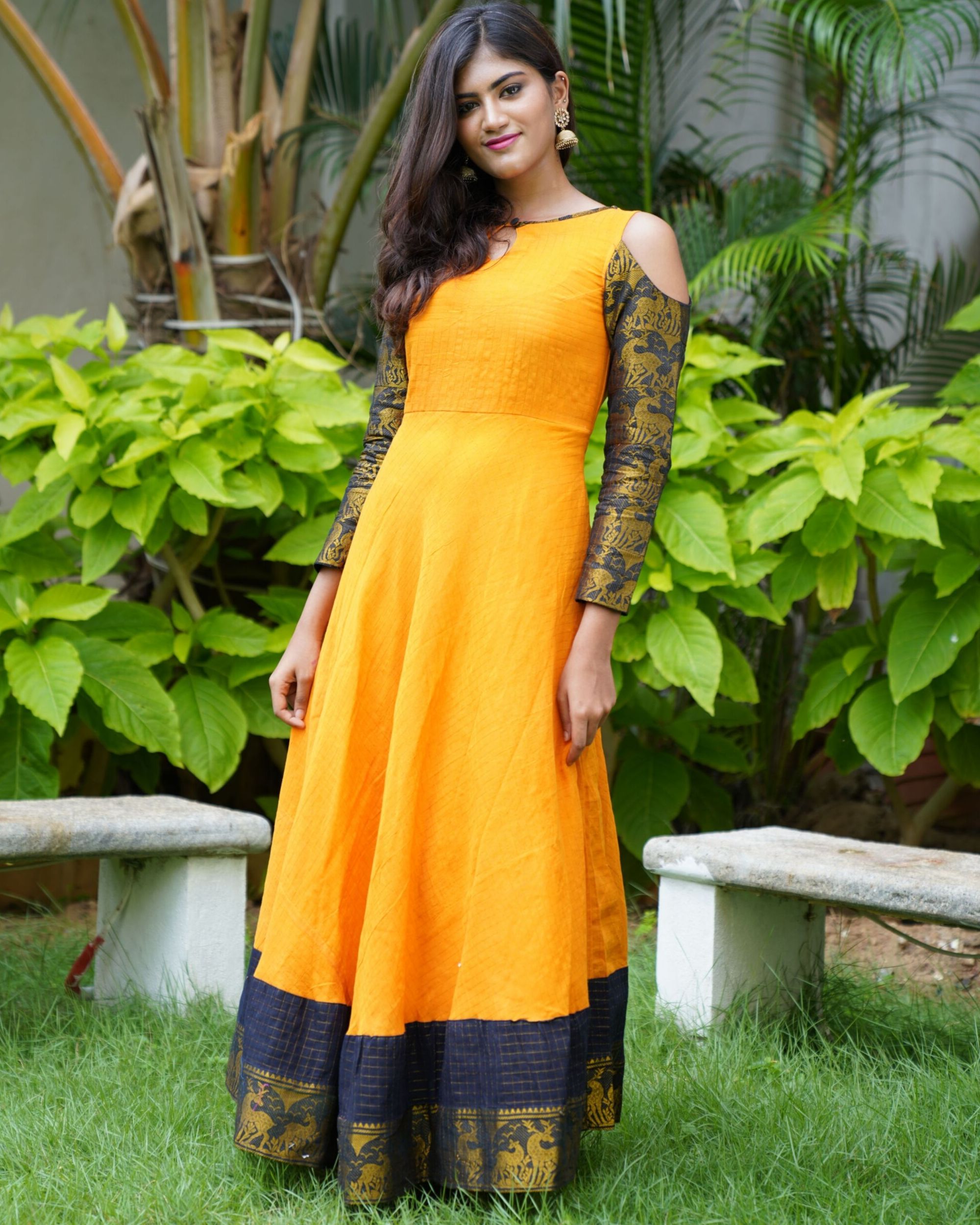 Canary yellow sungudi by Ekanta | The Secret Label