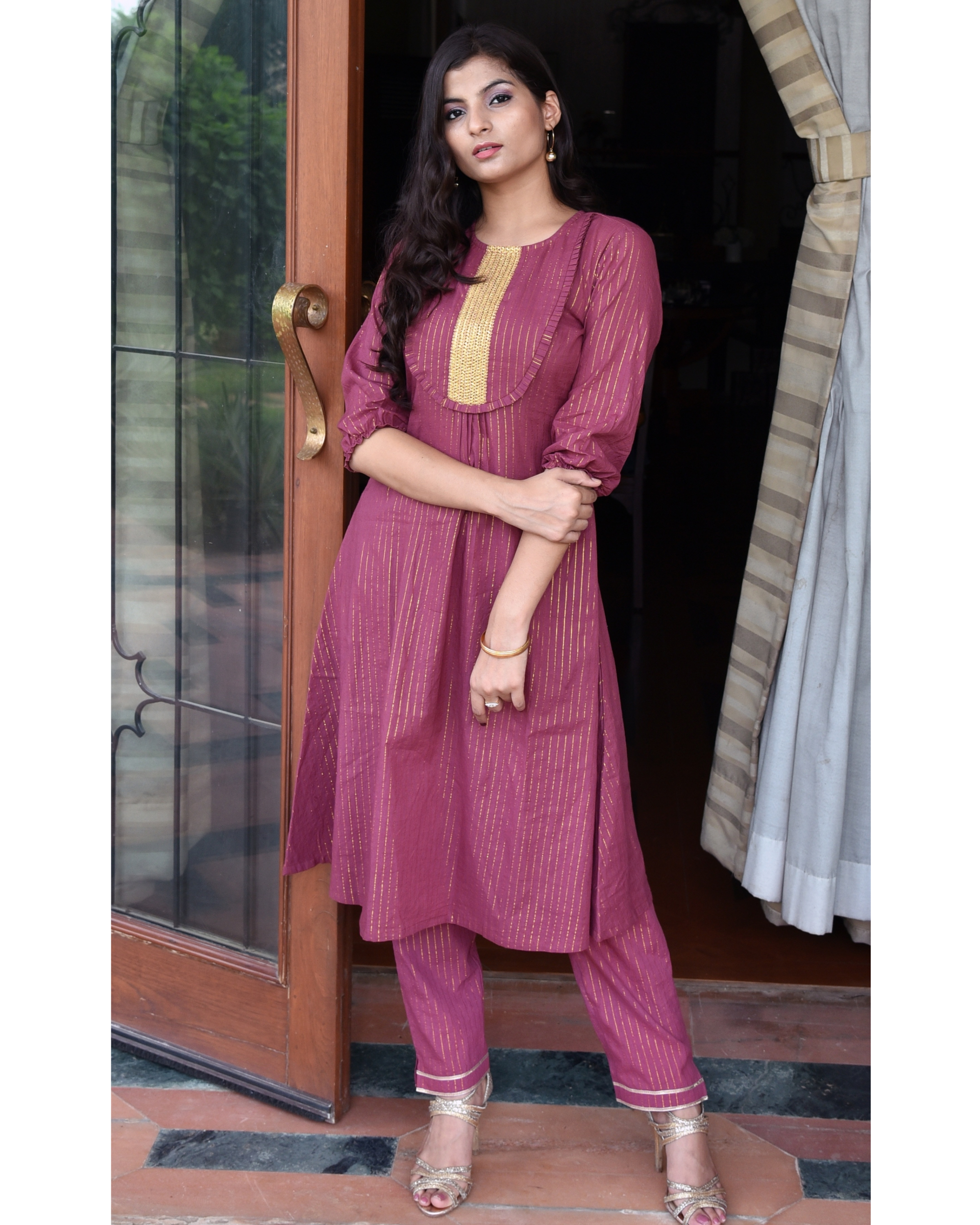 frill wali kurti ki design
