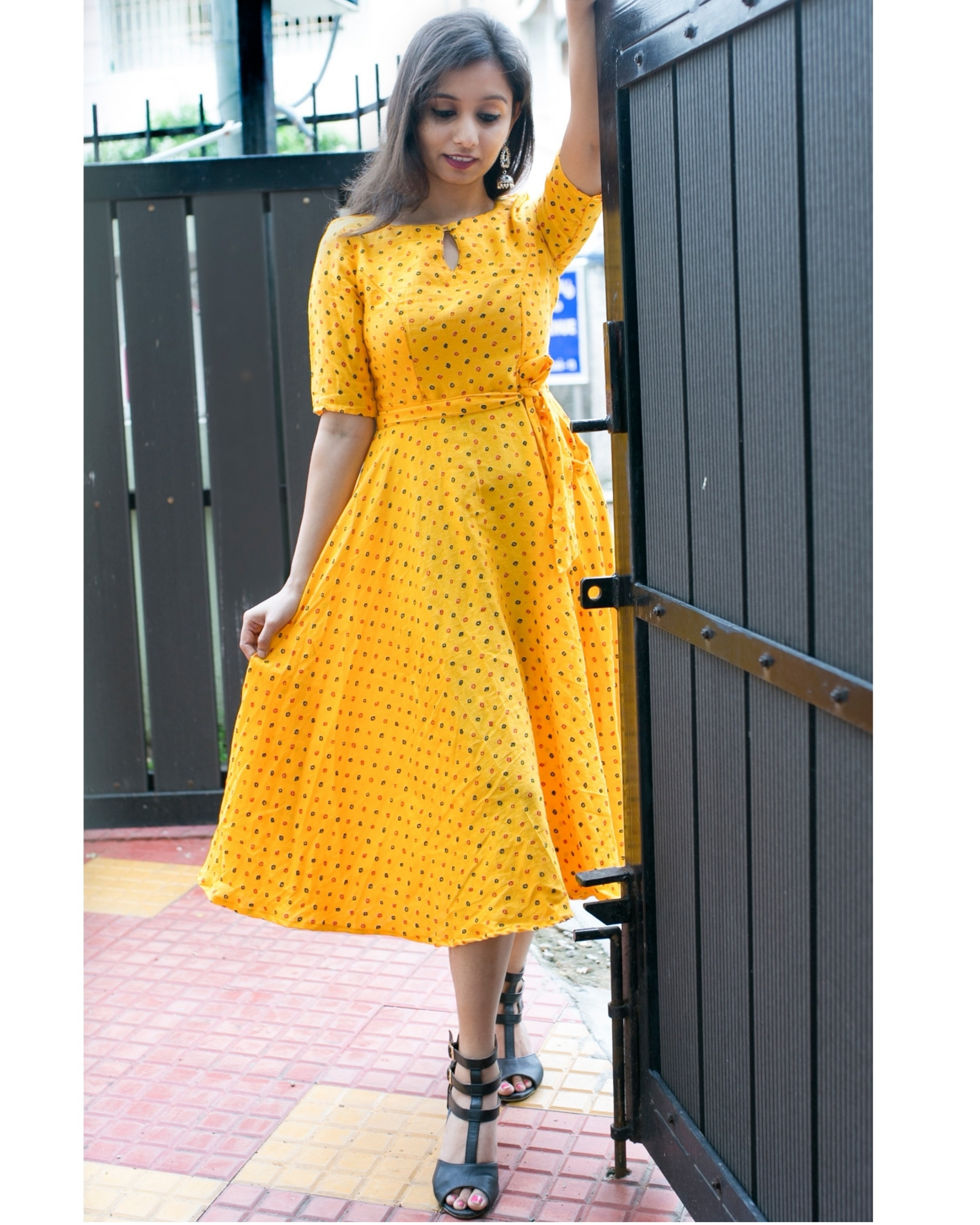 Yellow sale short dress