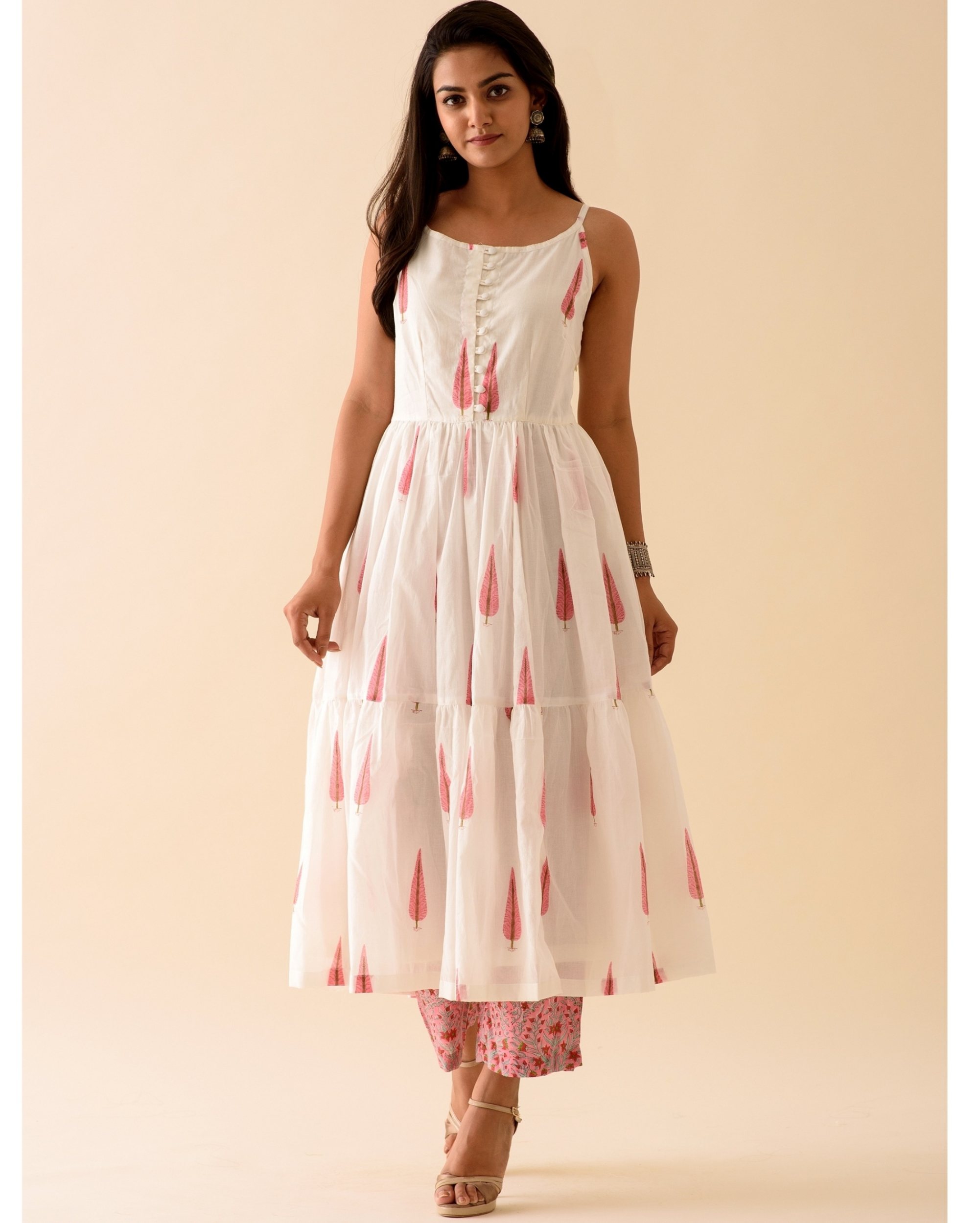 Buy Pink Crinkled Asymmetric Kurti Online - Ritu Kumar International Store  View