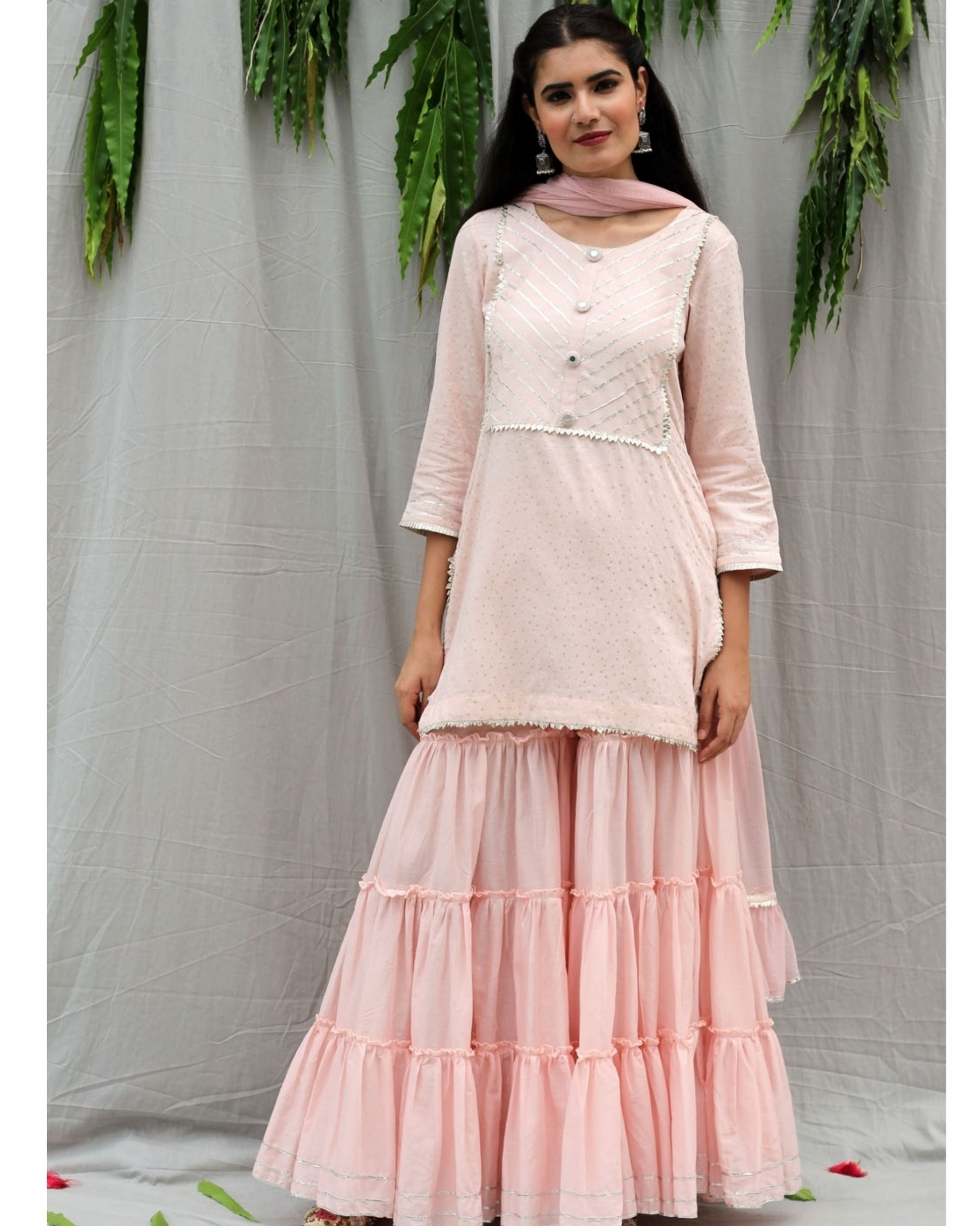 Pink Sharara Suit Set Dresses Images 2022