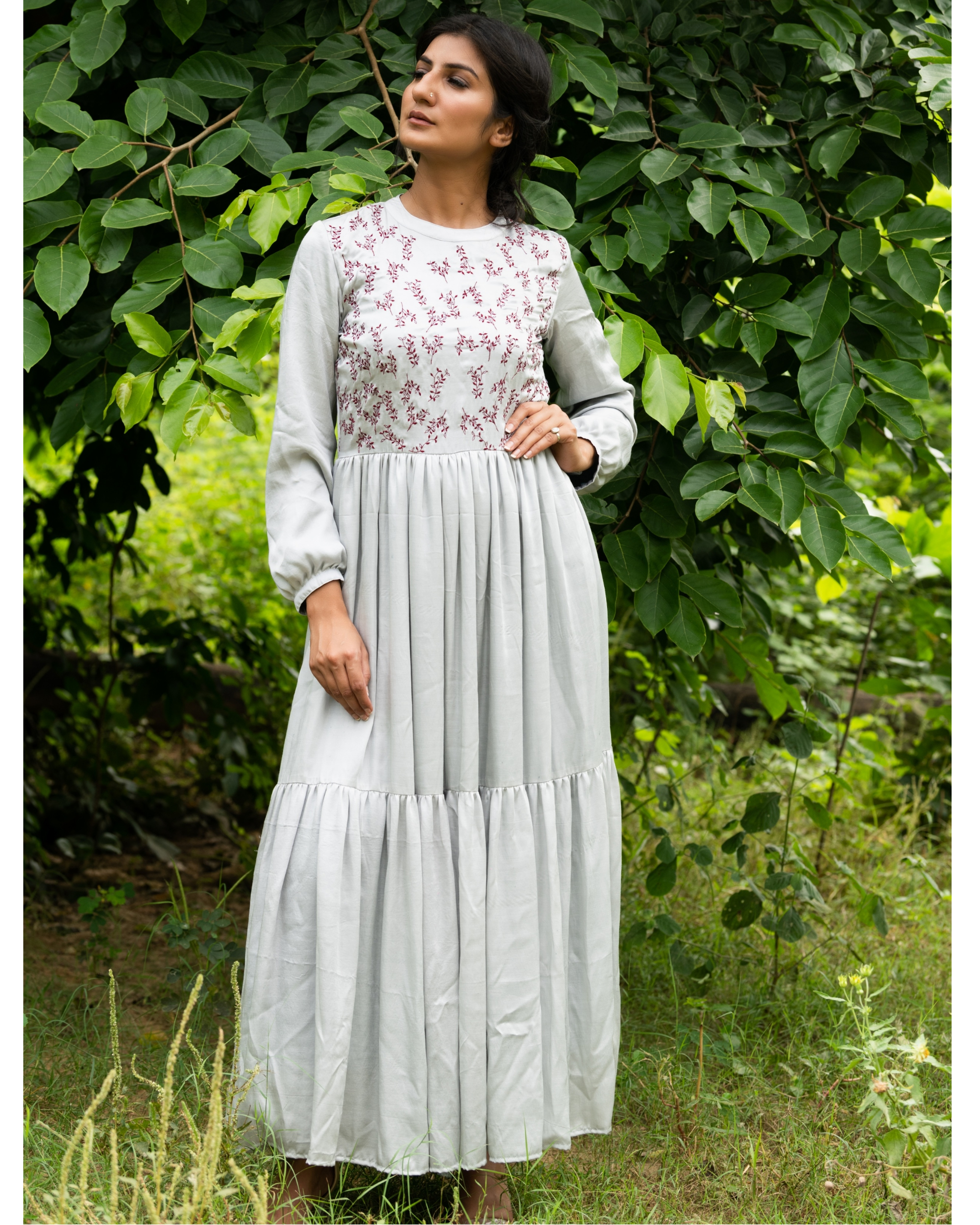 frill tiered dress