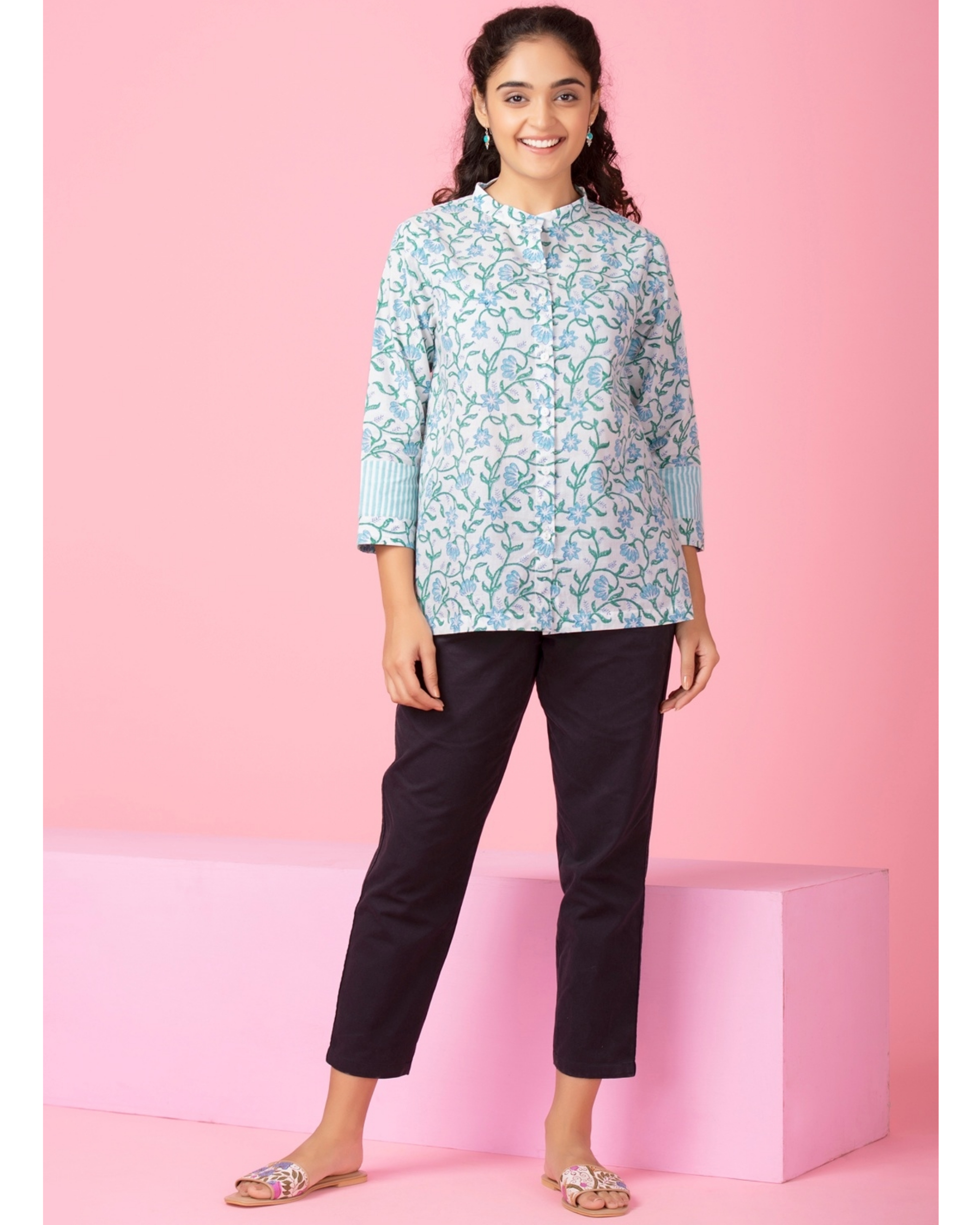 white floral shirt womens