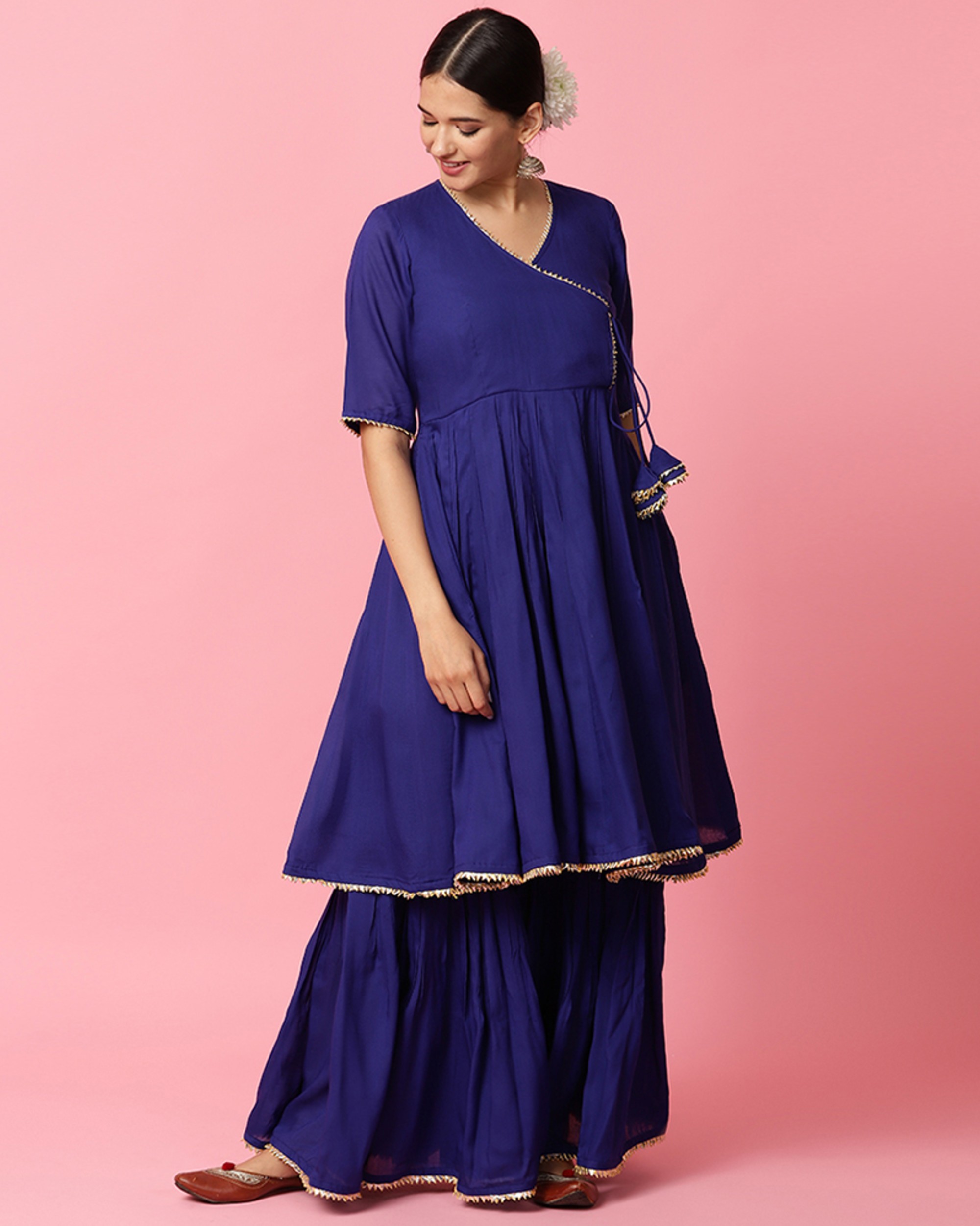 royal blue gharara