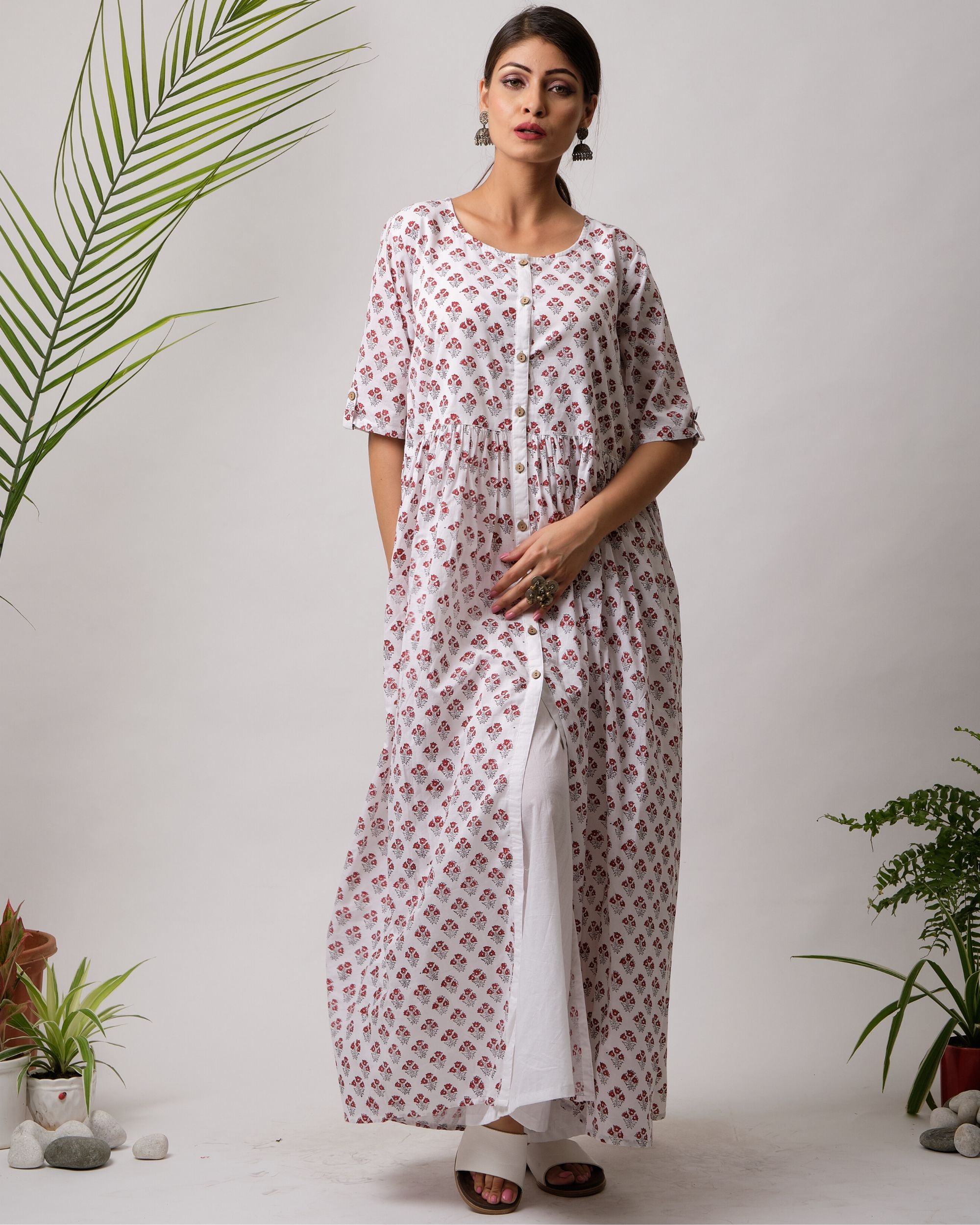 net front open gown