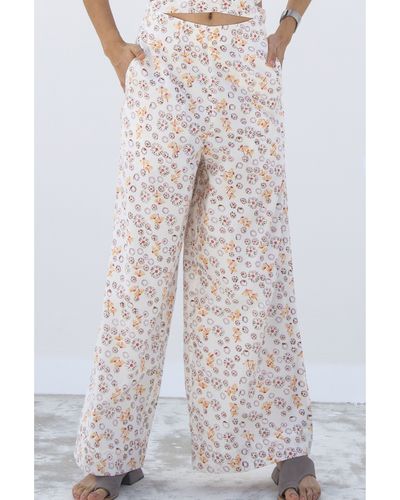 Monki floral print trousers in multi | ASOS
