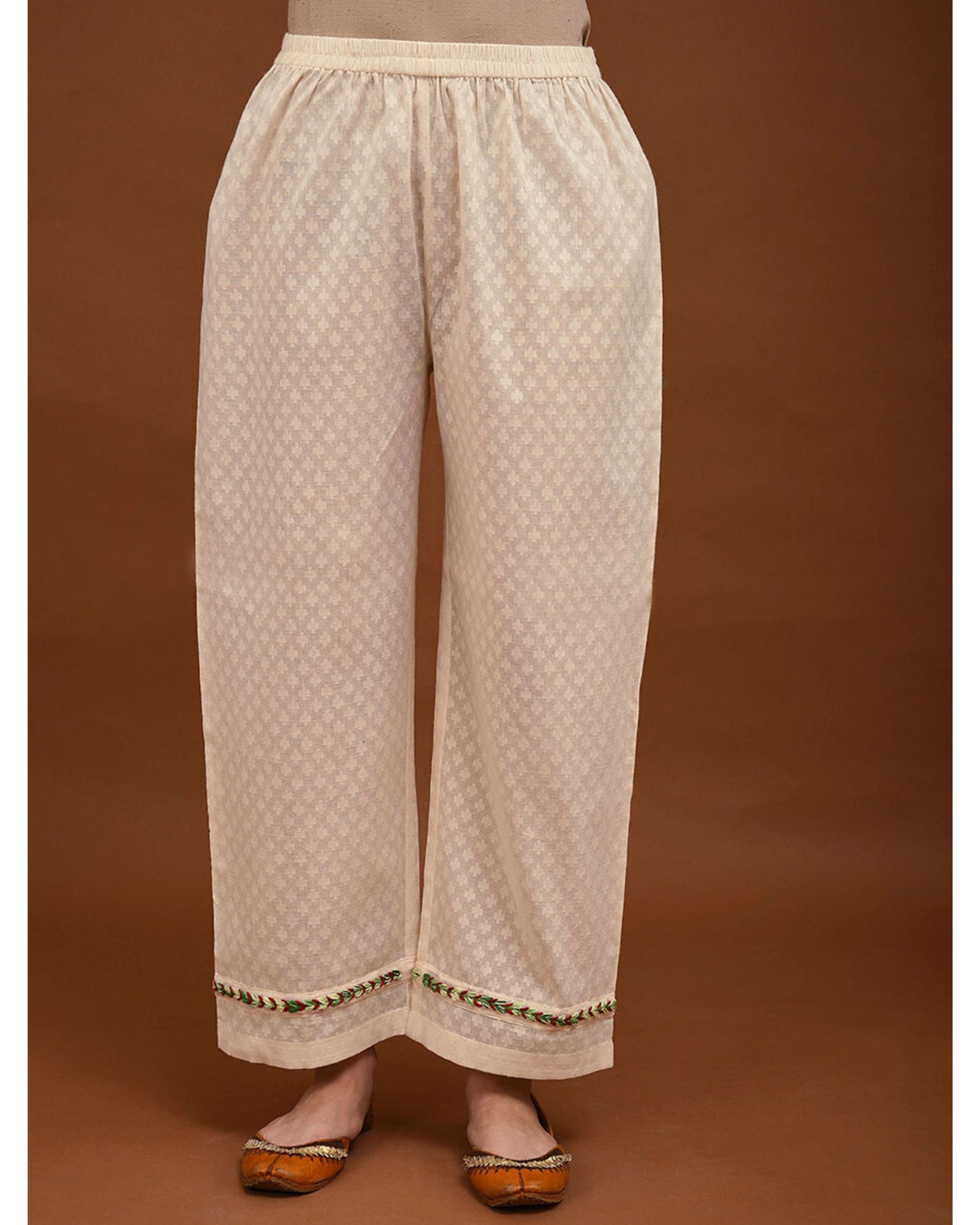 Buy online White Printed Flared Palazzo from Skirts tapered pants   Palazzos for Women by Aurelia for 819 at 45 off  2023 Limeroadcom