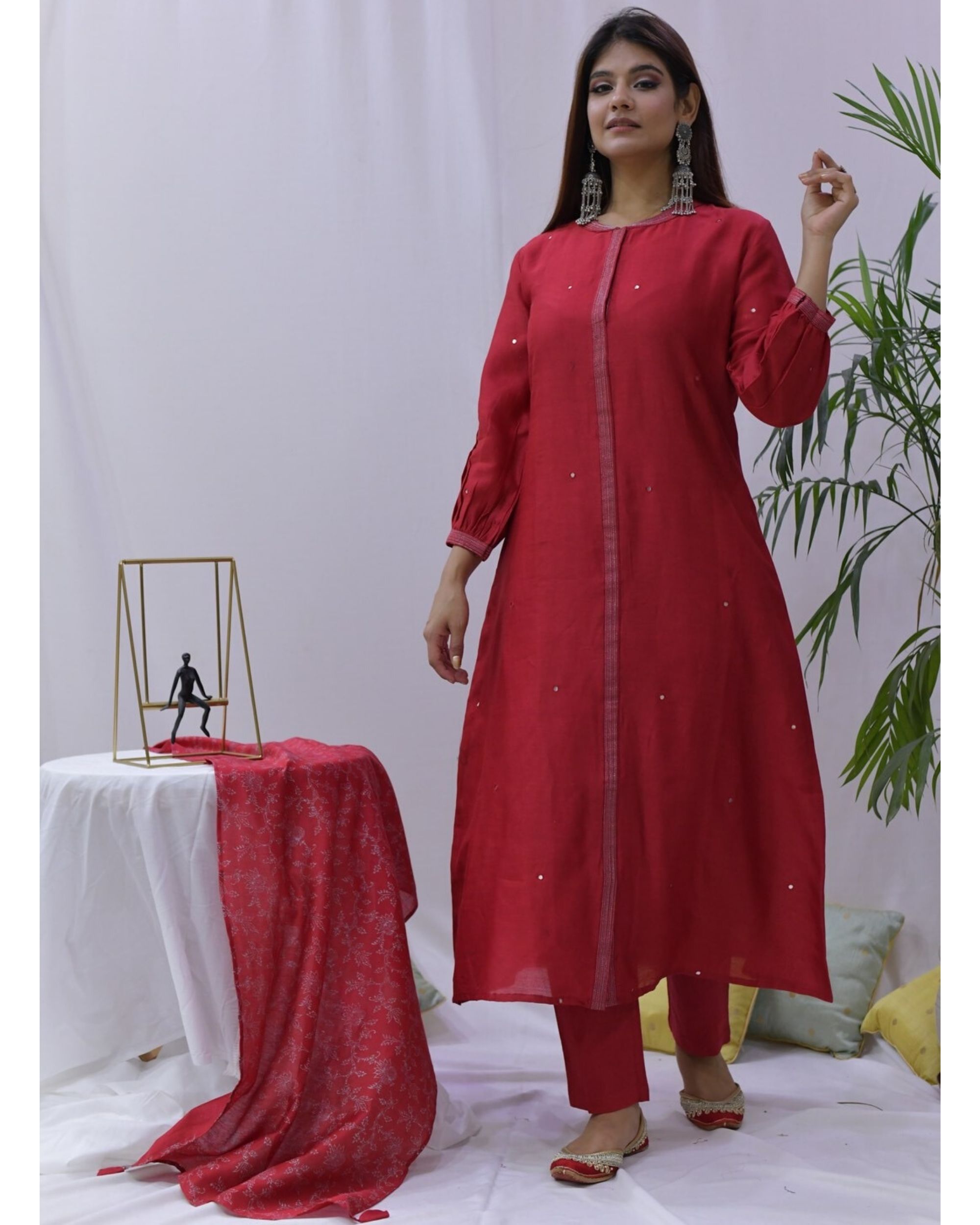 mirror work kurti online