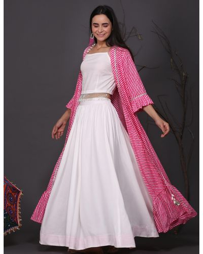 White banglory satin digital printed crop top lehenga skirt | Indian gowns  dresses, Designer dresses indian, Indian designer outfits