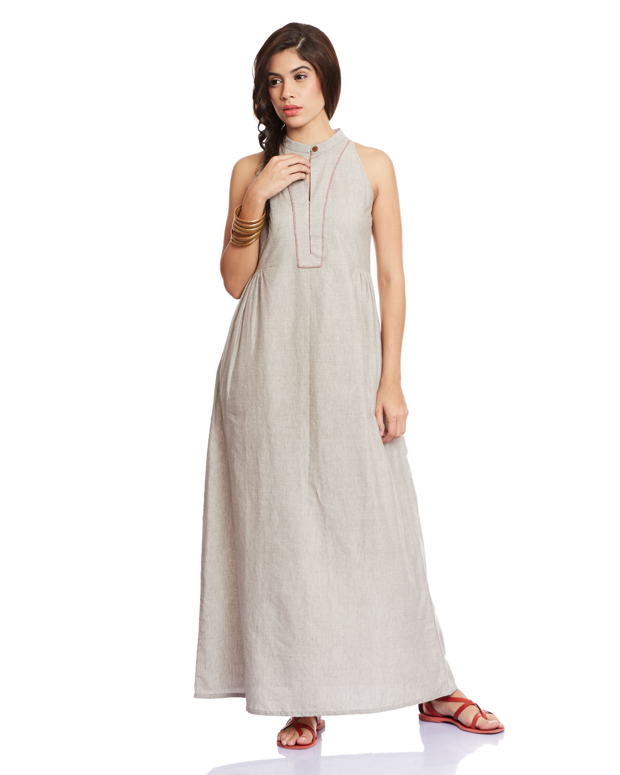 Grey maxi dress by Bhava | The Secret Label