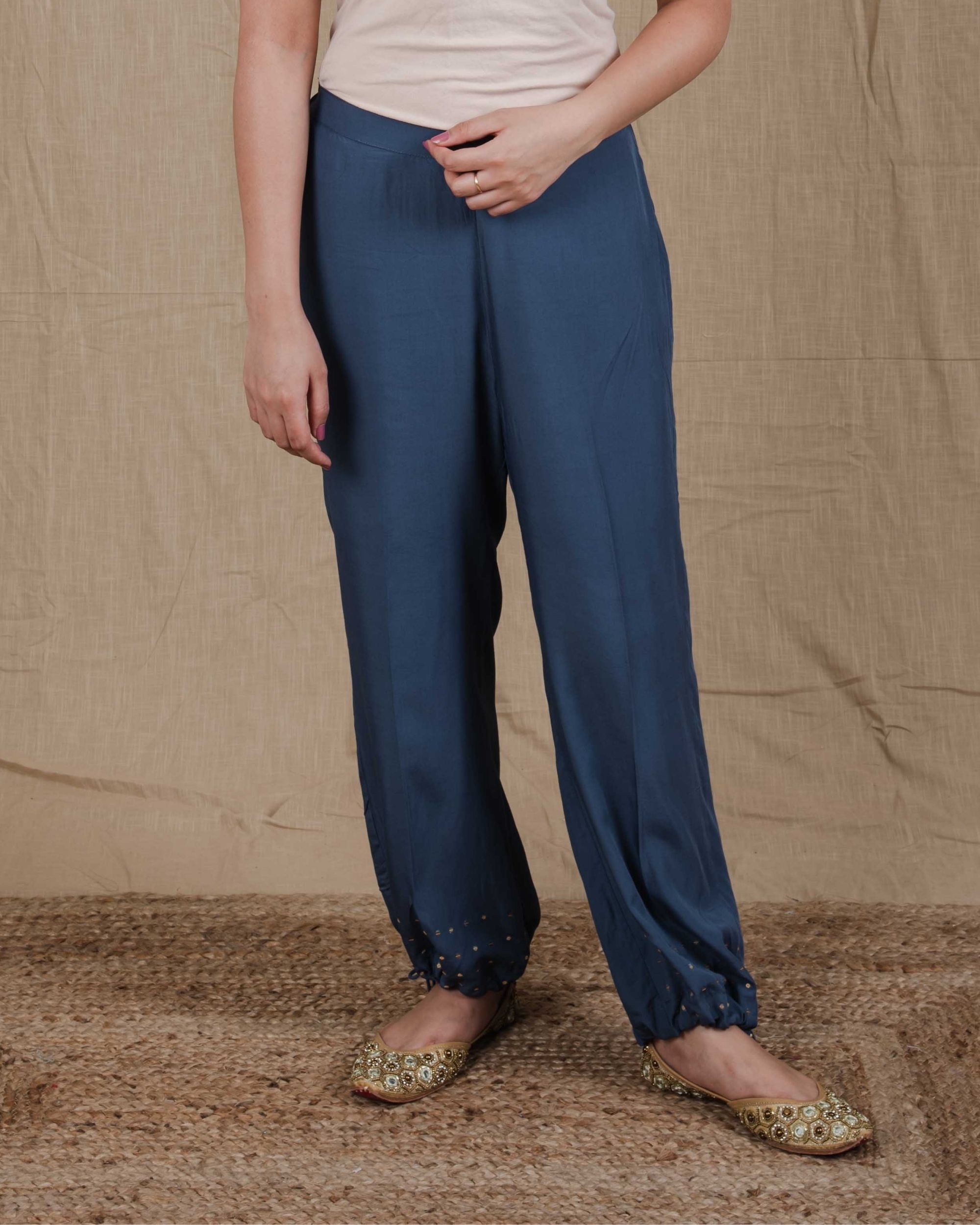 Discover more than 76 blue sequin pants super hot