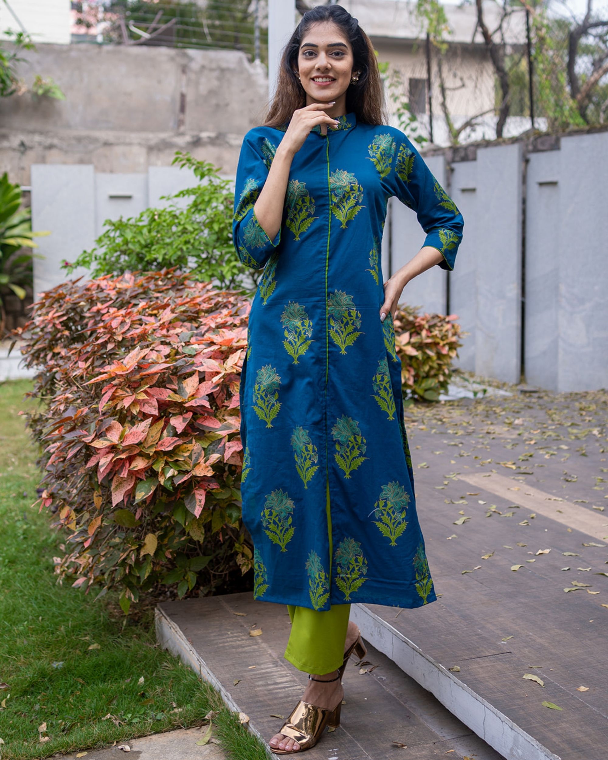 Buy Dollar Missy Green Cotton Leggings for Women's Online @ Tata CLiQ