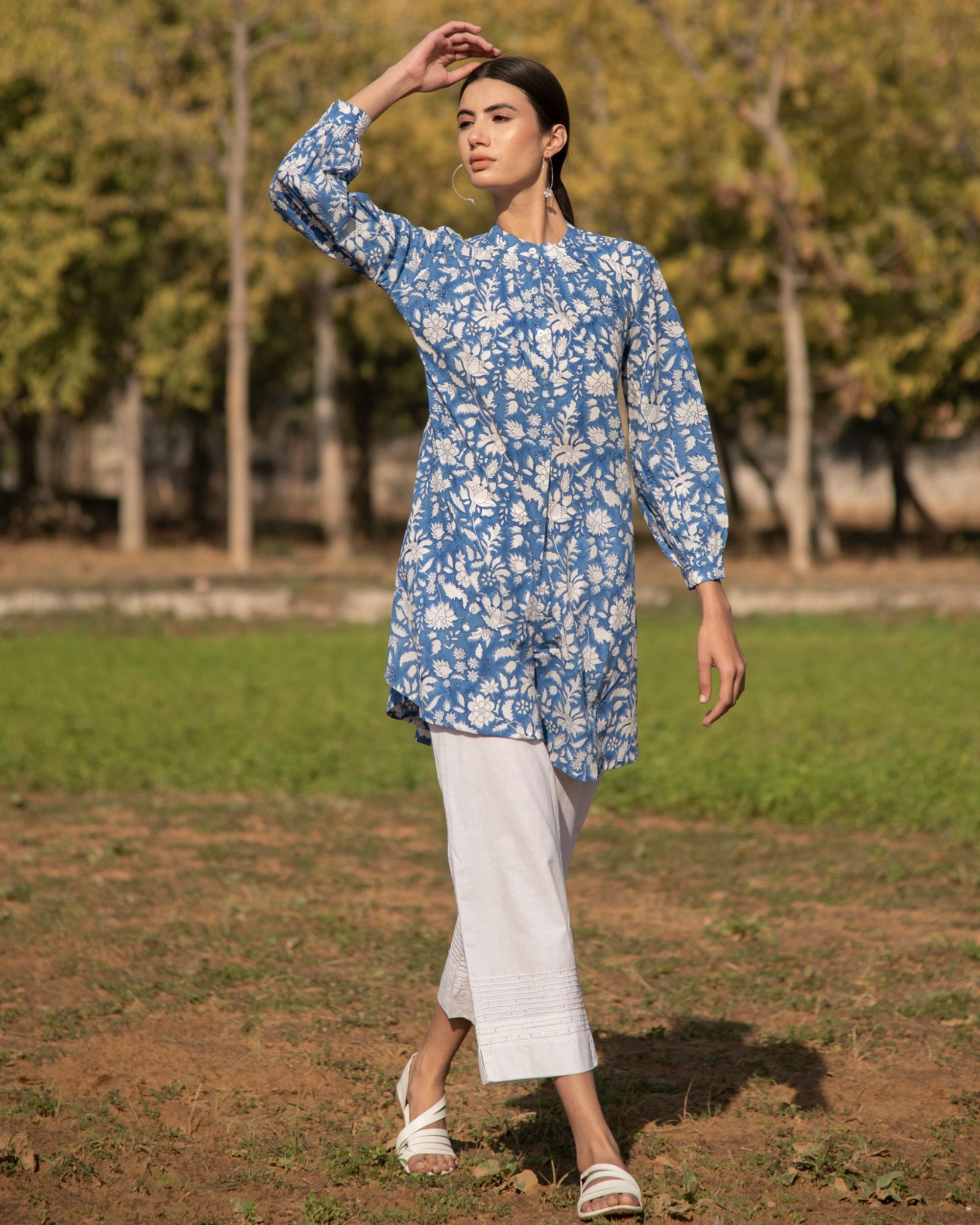 Cool blue tunic by Marche