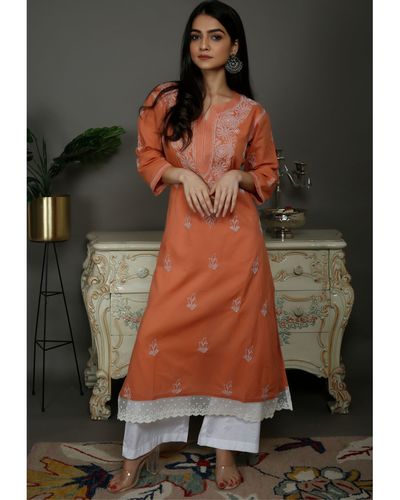 Rustorange kurtis cheap
