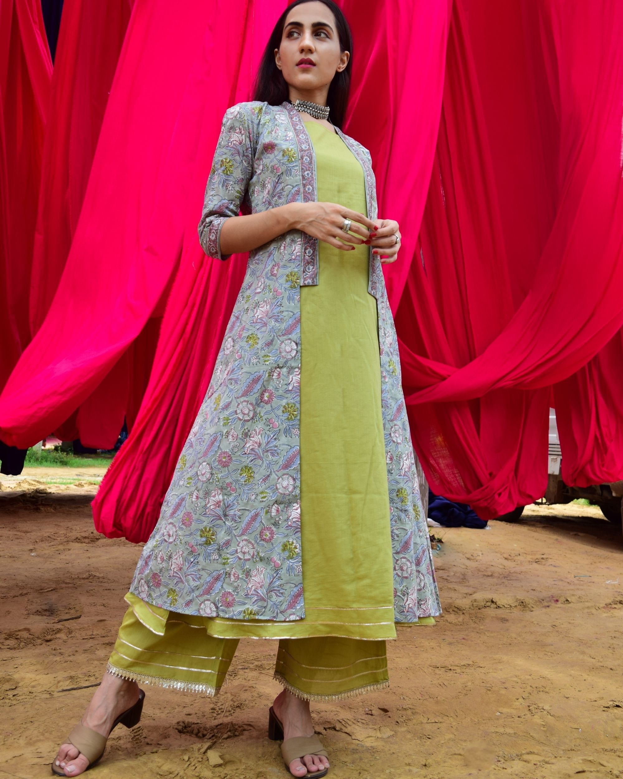 mulmul kurta set