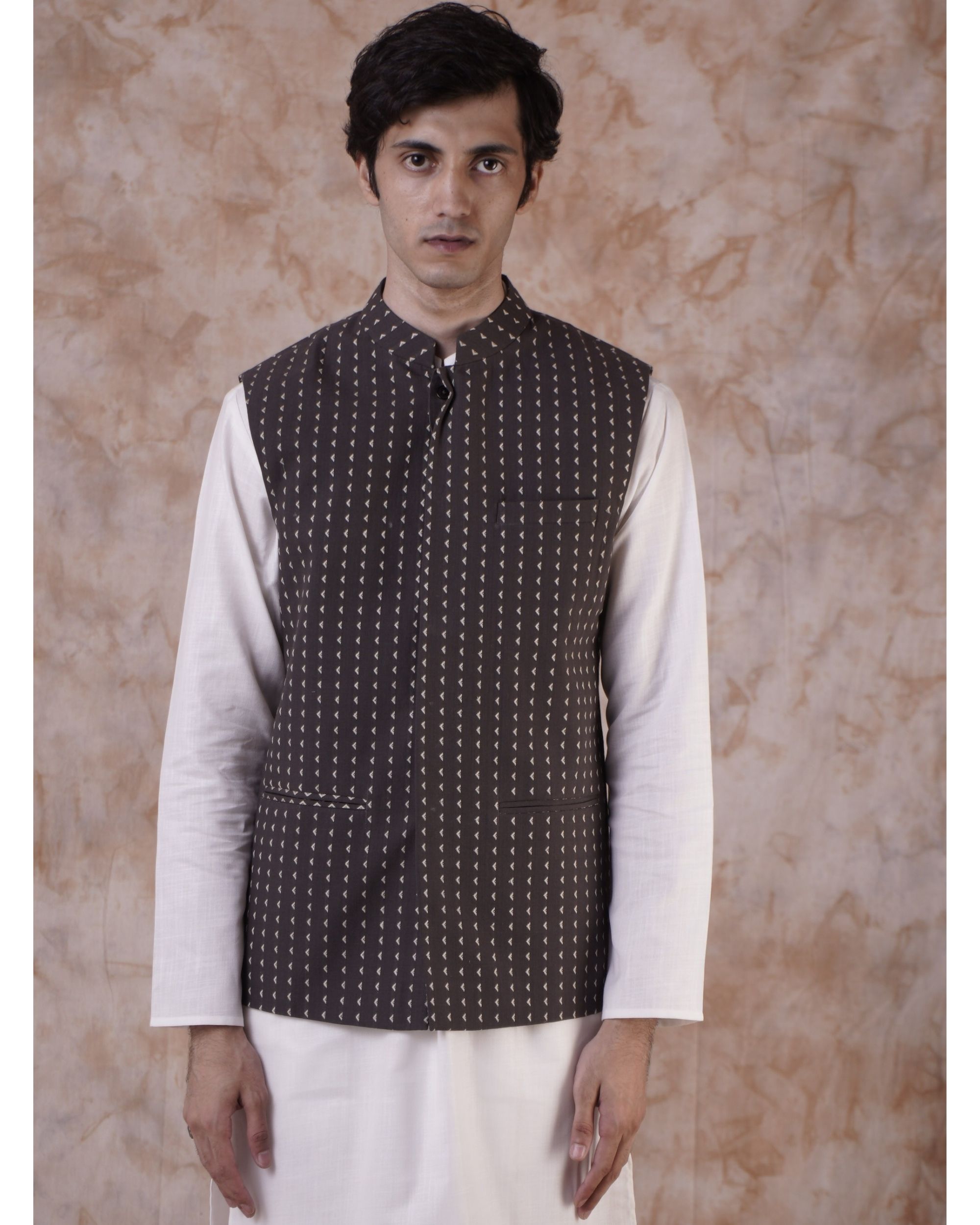 Black nehru outlet jacket design