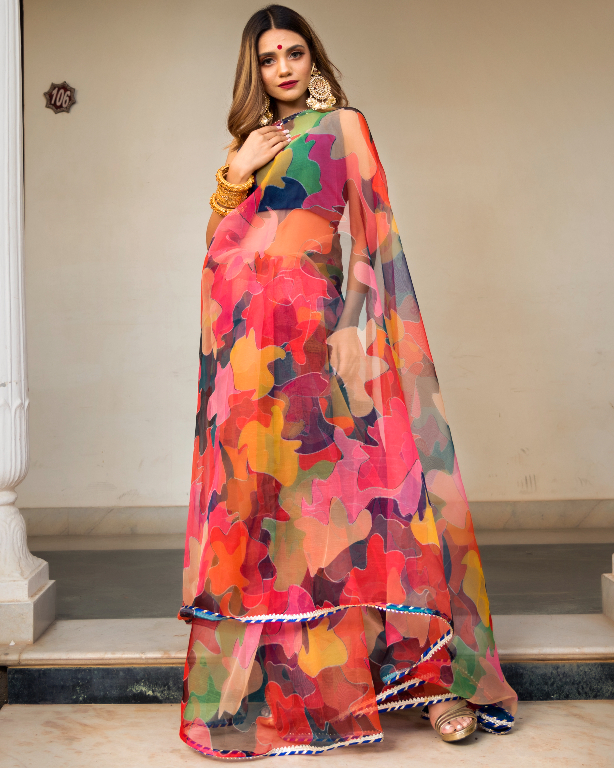 Multi Color Sarees Online | Buy Dual Colour Saris @ Best Prices