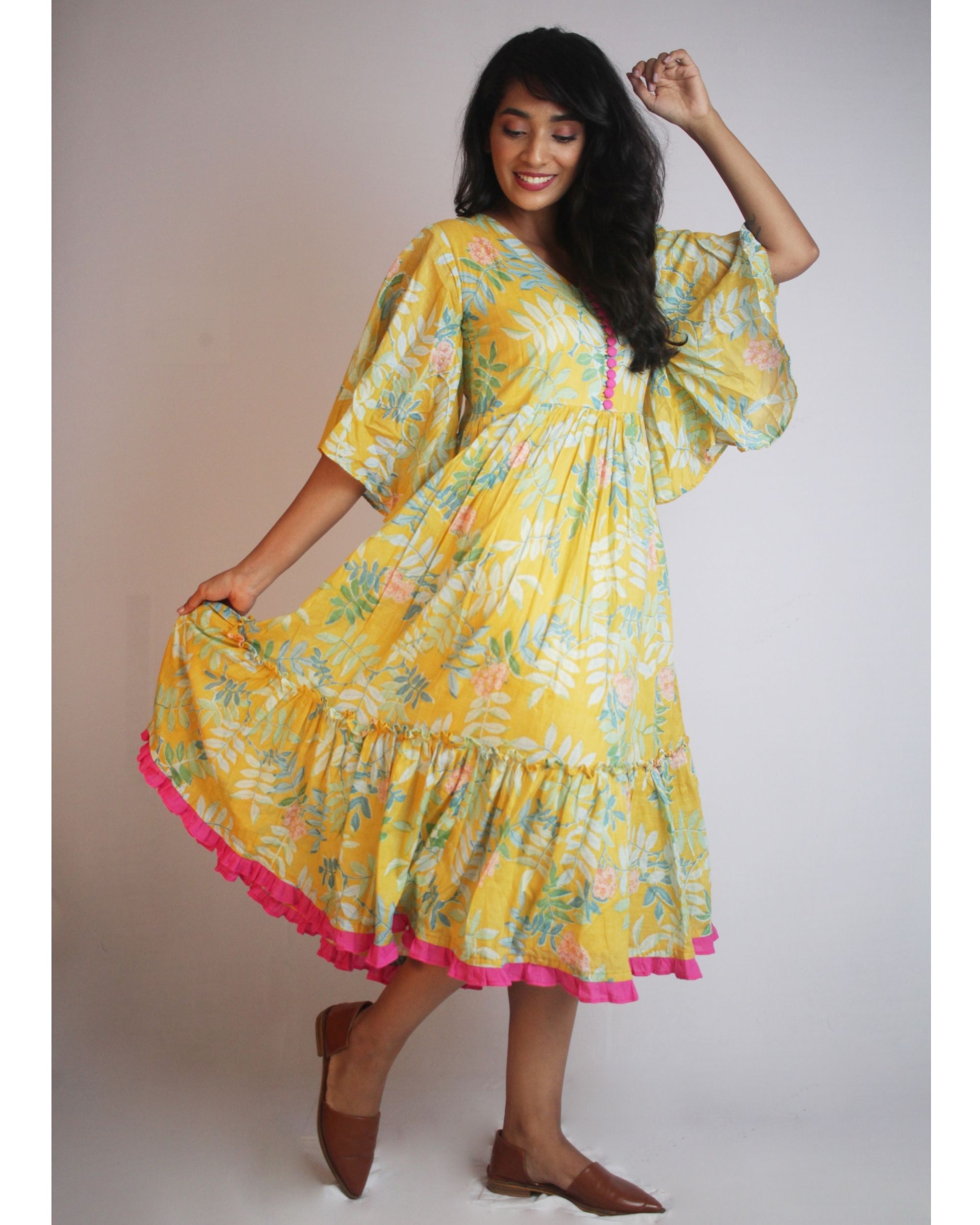 Fabulous In Fiji Tropical Print Maxi Dress (Blue/Green) · NanaMacs