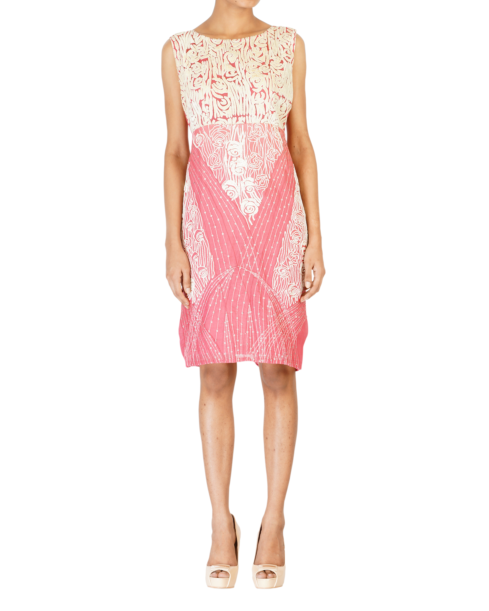 Pink embroidered dress by Abhishek Dutta The Secret Label