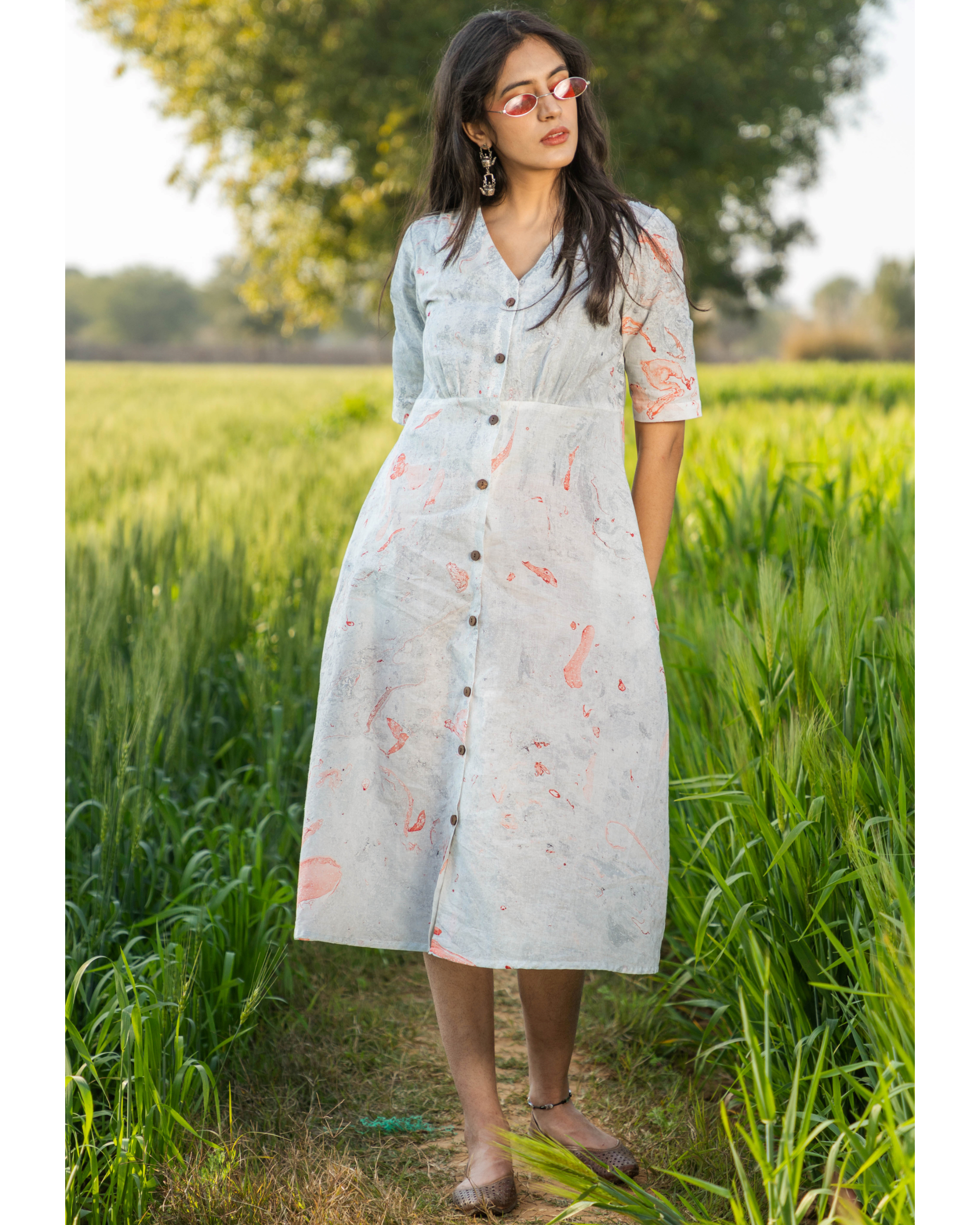 Printed Cotton Dress