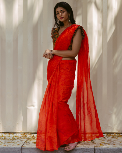 Shop Red Pure Paithani Silk Handloom Saree Online For Wedding – Sunasa