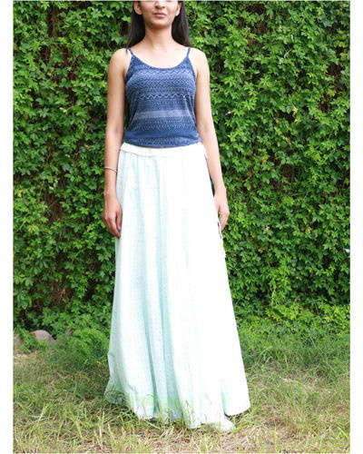Blue kali skirt by Medhya | The Secret Label