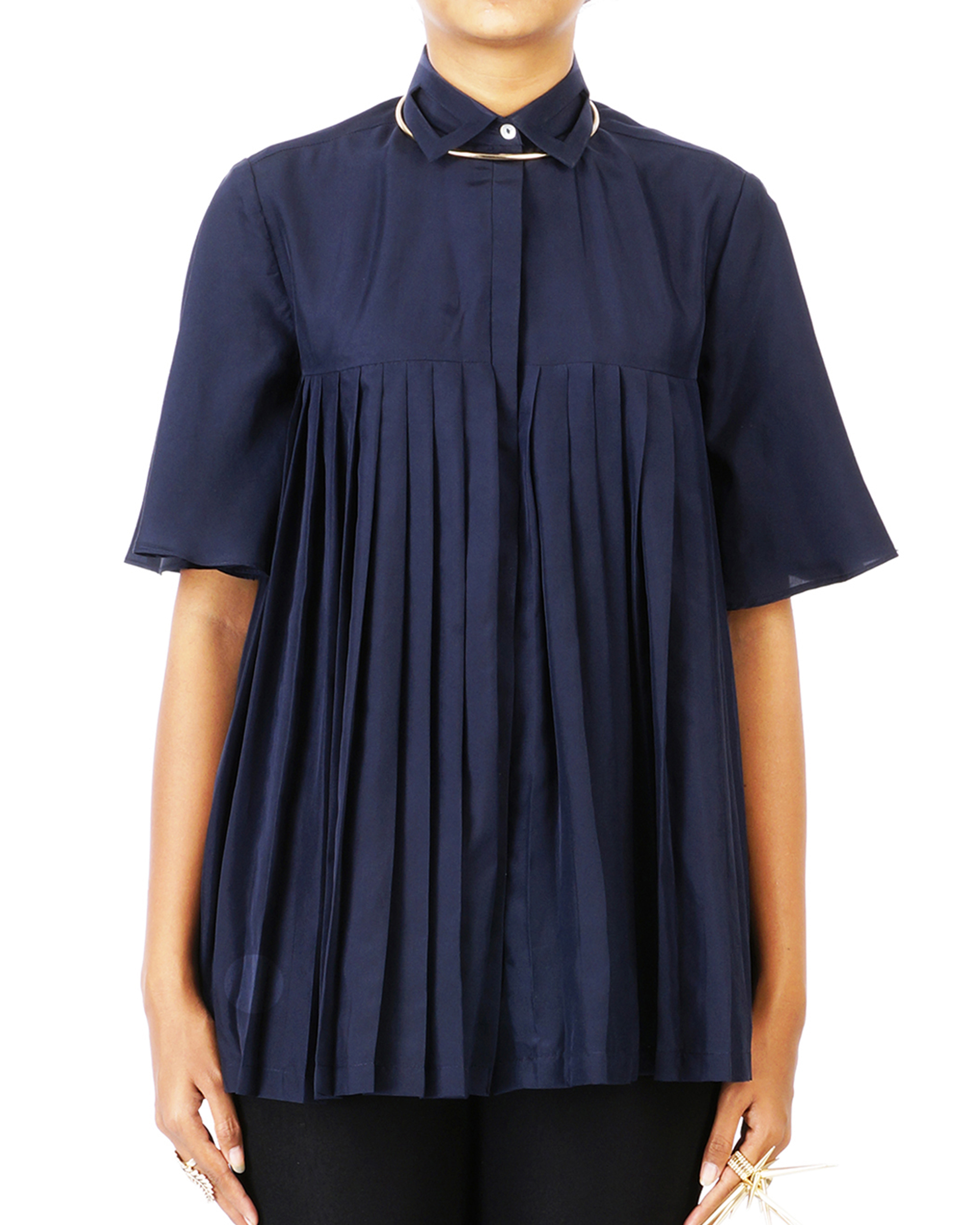 Fly high pleated shirt by Six Buttons Down The Secret Label