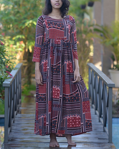 Abstract printed maxi by Sugandh | The Secret Label