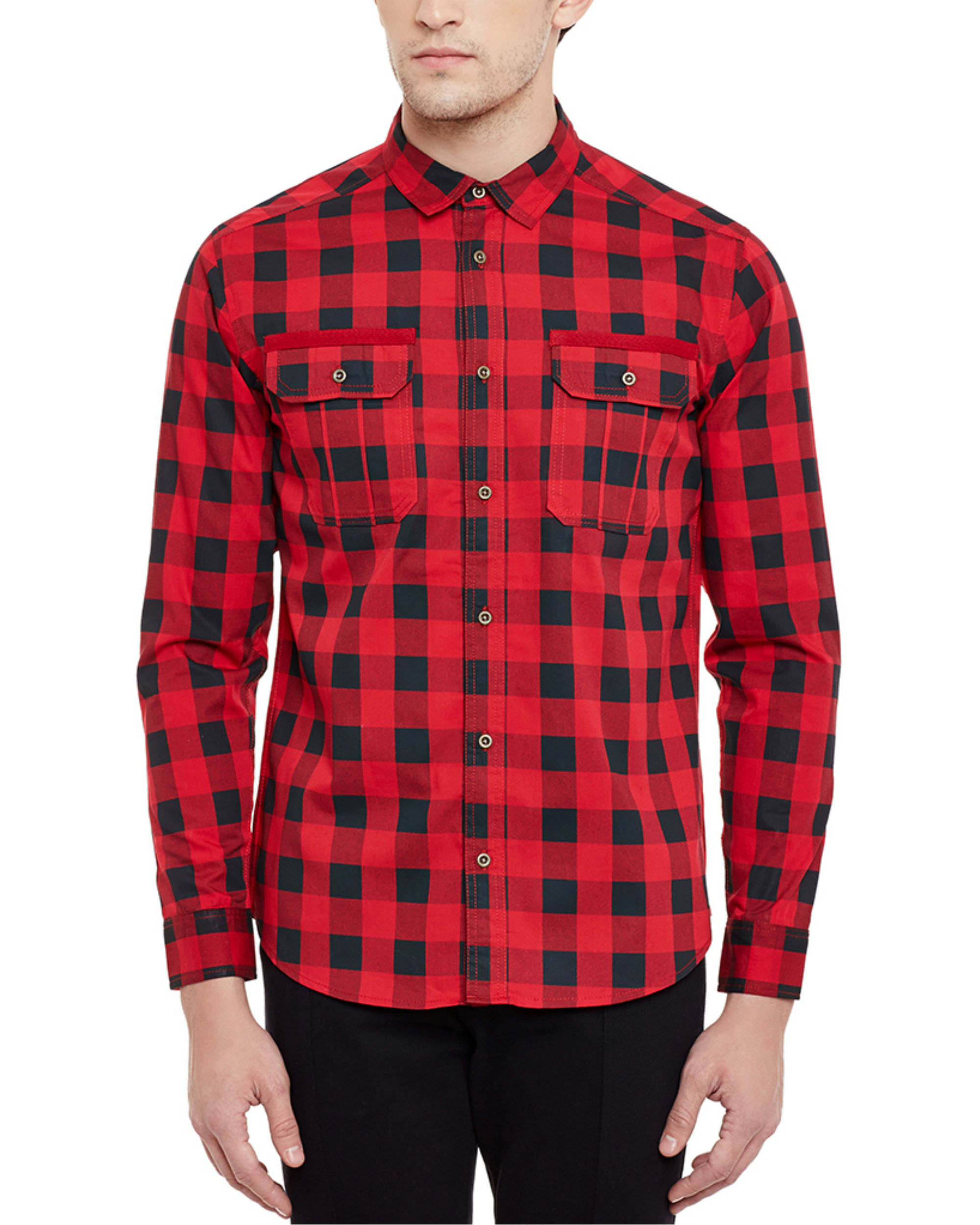 Box check military shirt by Firm Clothing | The Secret Label