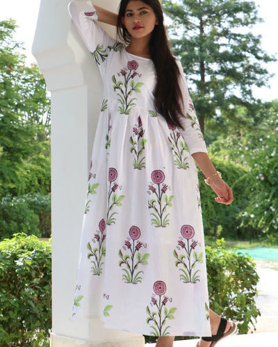 Purple floral maxi by Rivaaj | The Secret Label